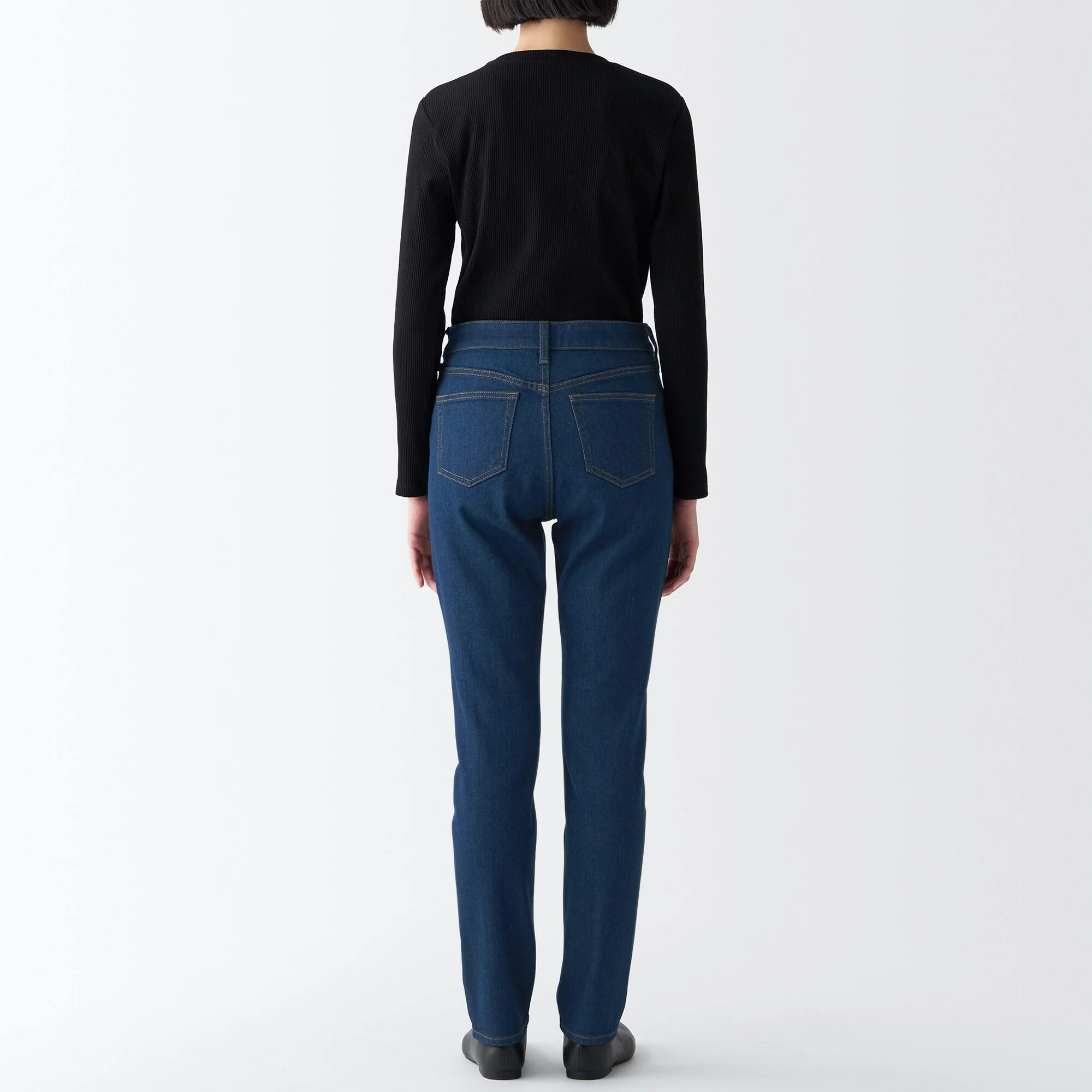 Women's Stretch Denim Slim Pants Blue - Image 6