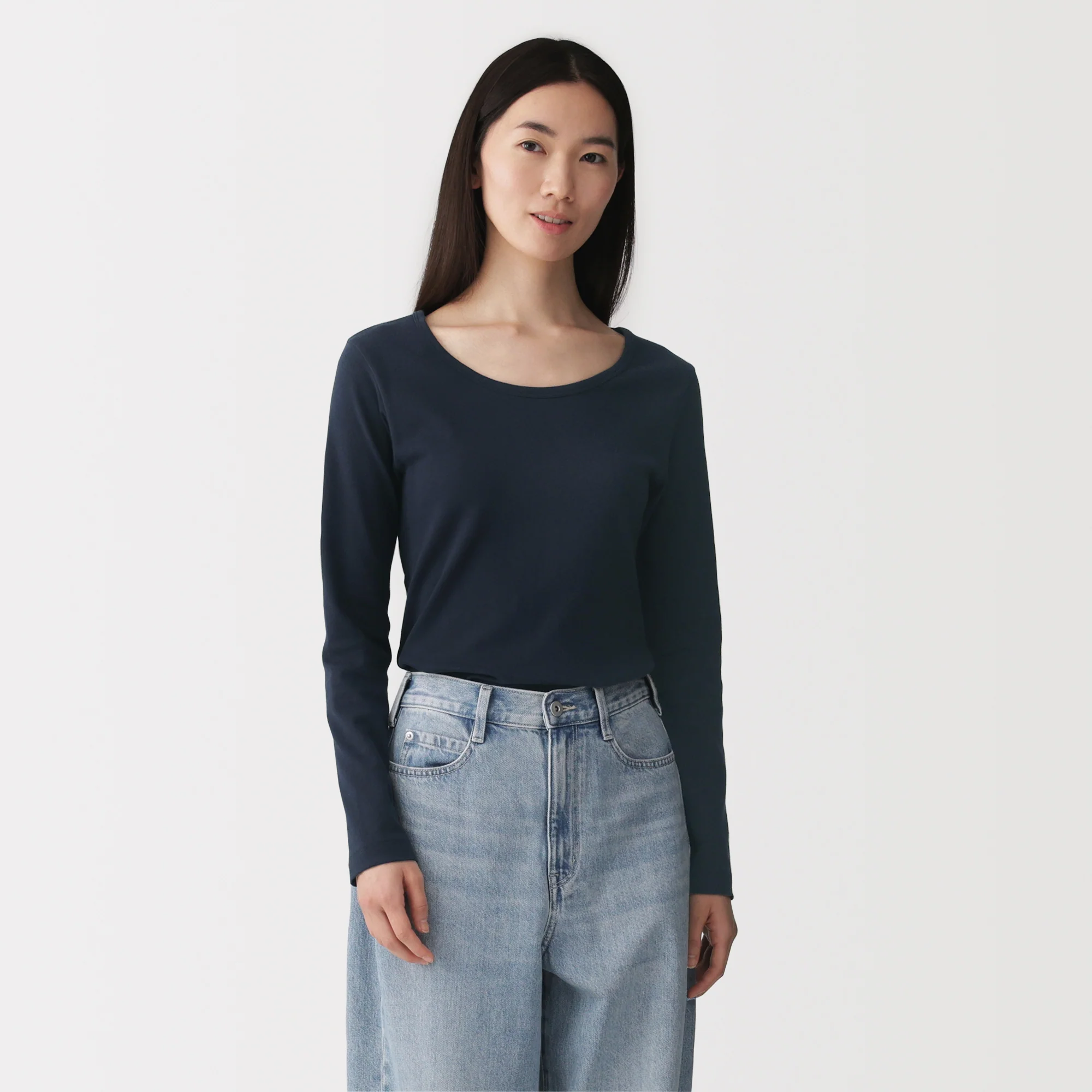 Stretch Rib Crewneck T-Shirt - Image 3
