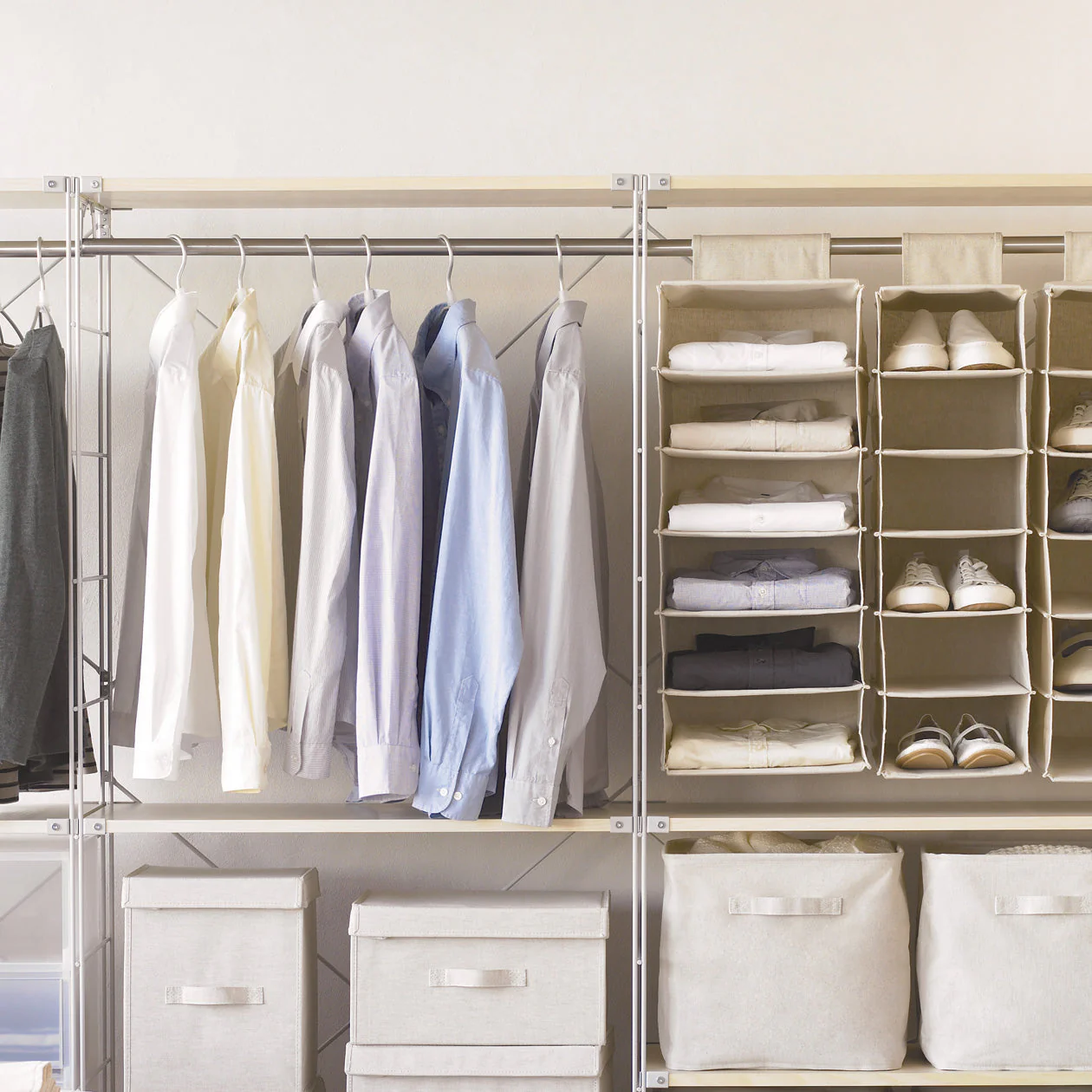 SUS Shelving Unit Wardrobe Bar - Wide - Image 2
