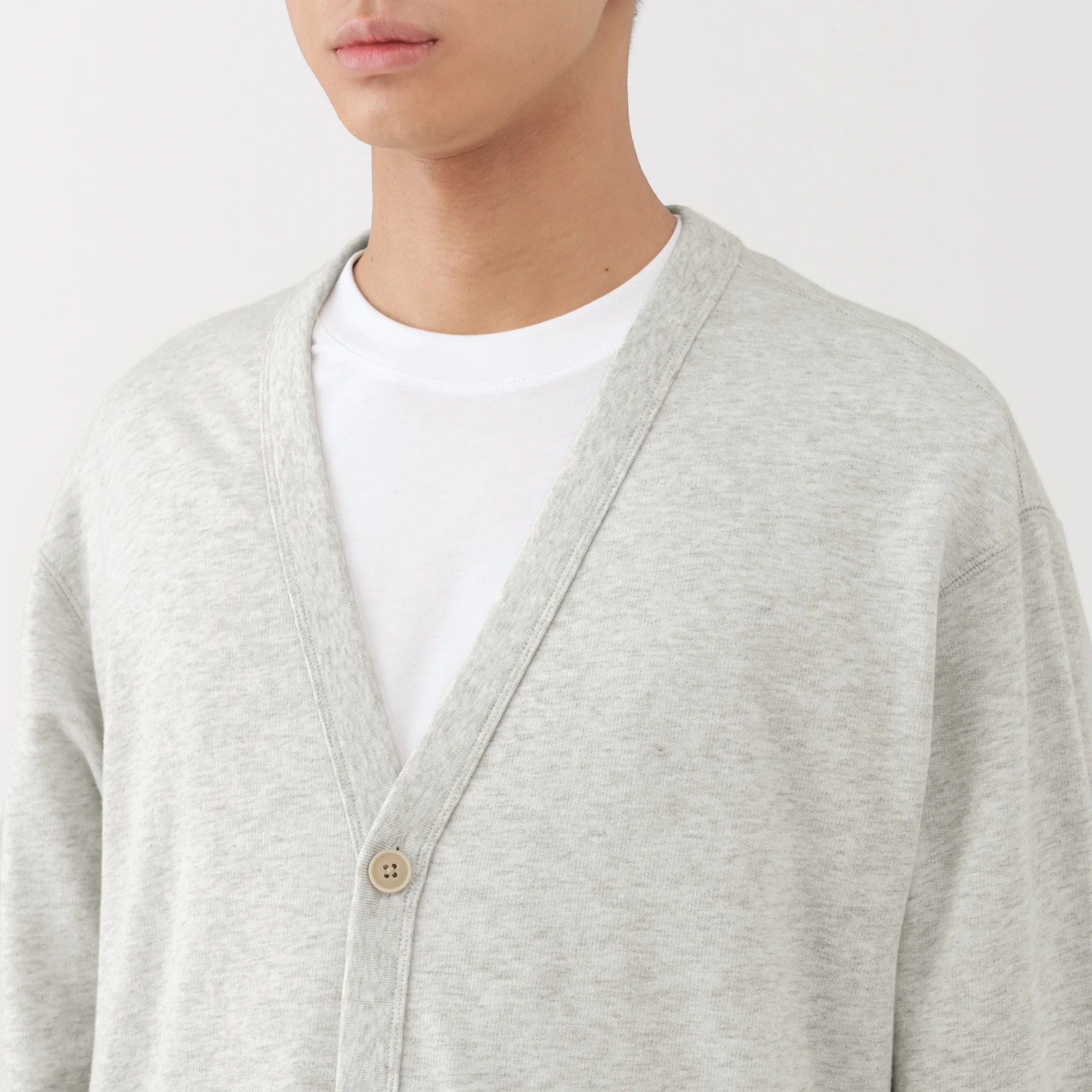 Sweatshirt V-Neck Cardigan - Image 7