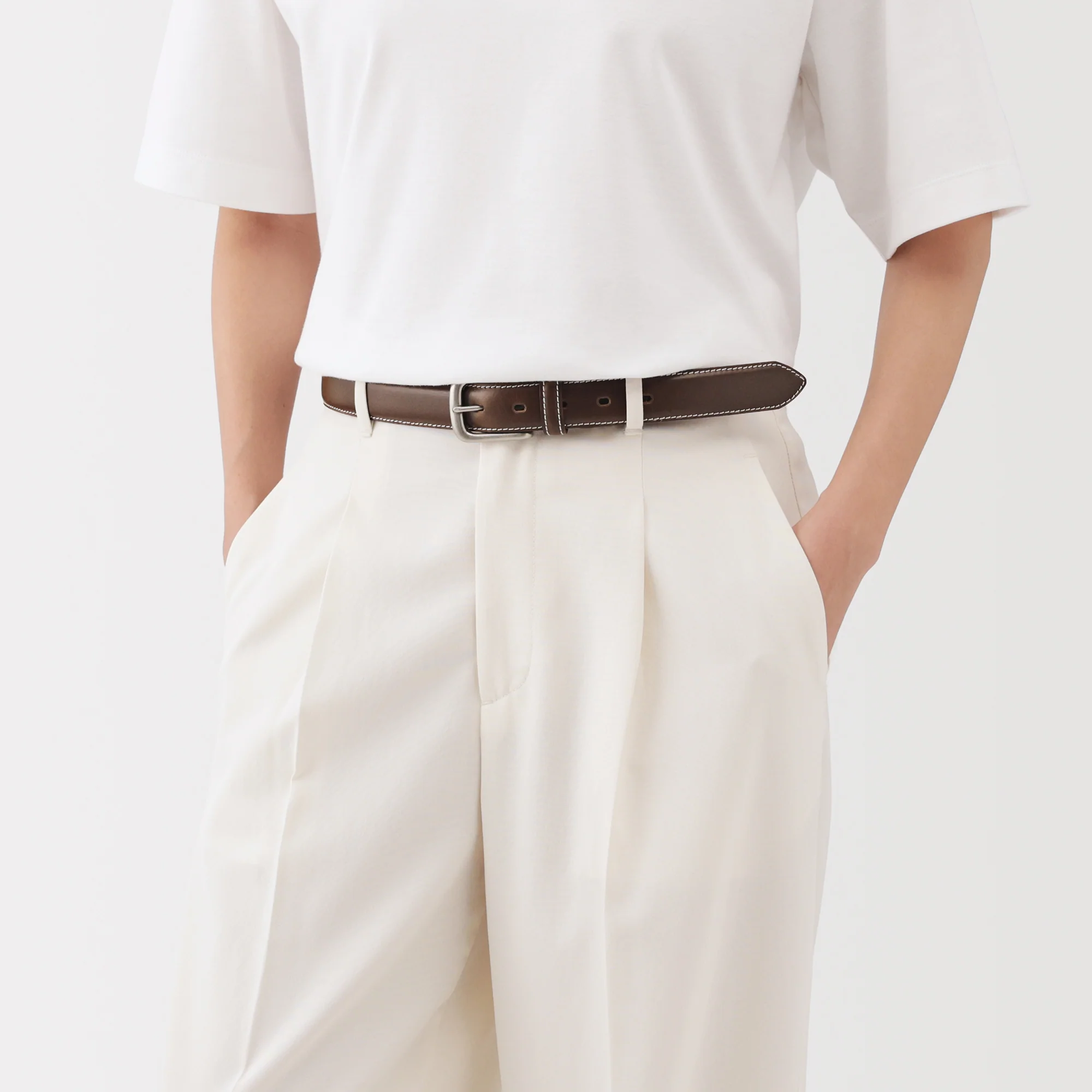 Tanned Leather Adjustable Belt - Image 2
