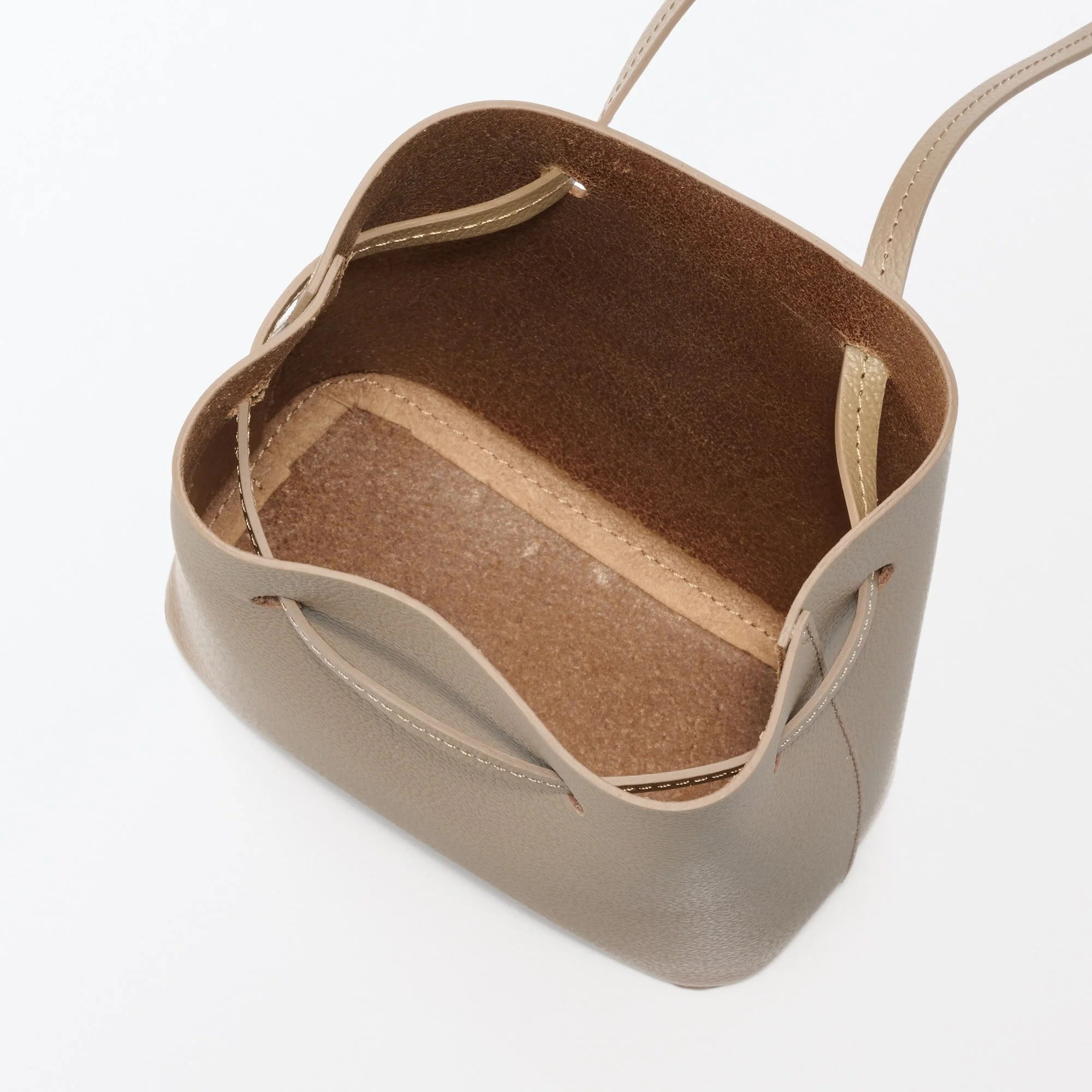 Tanned Leather Drawstring Bag - Image 14
