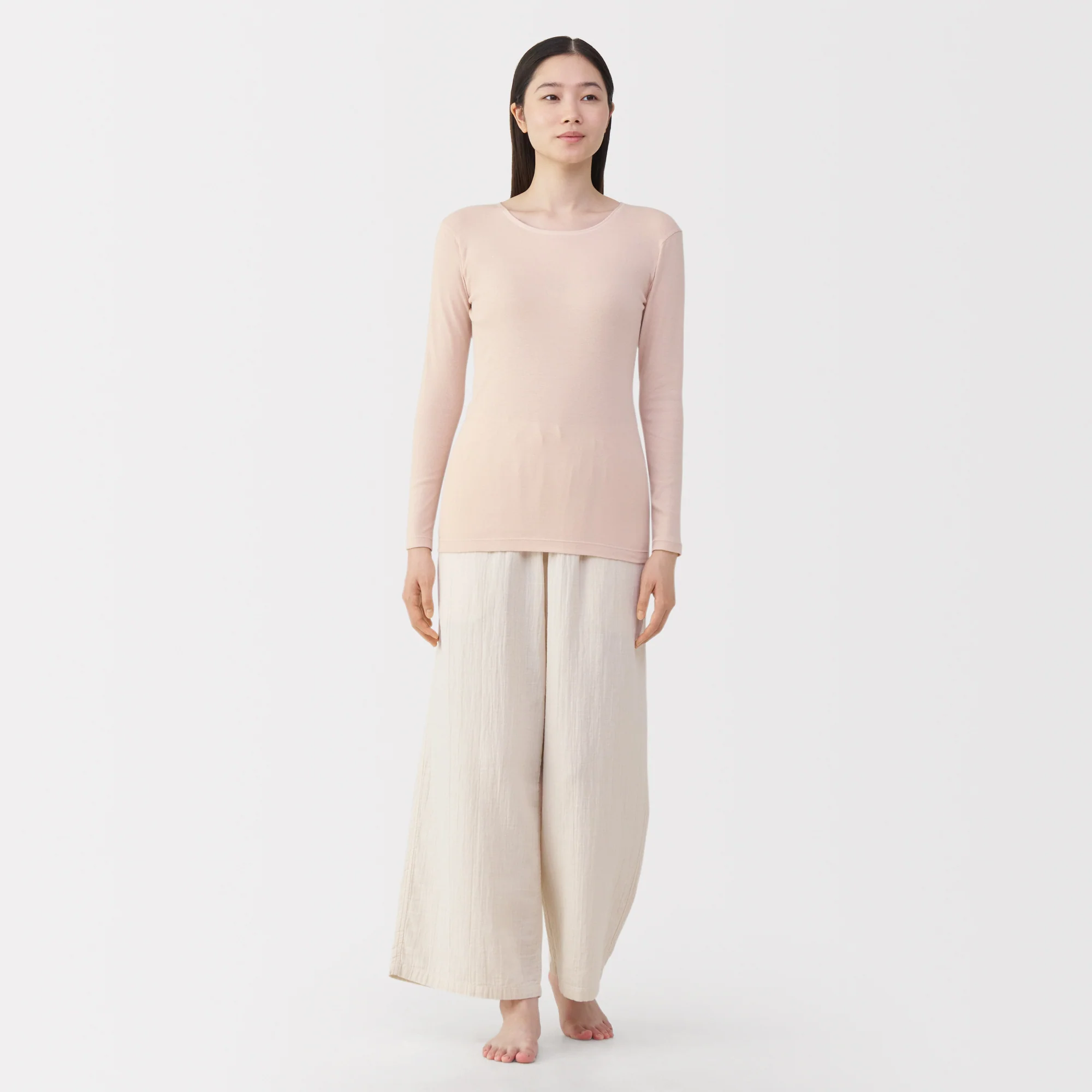 Warm Cotton Crew Neck T-Shirt - Image 25