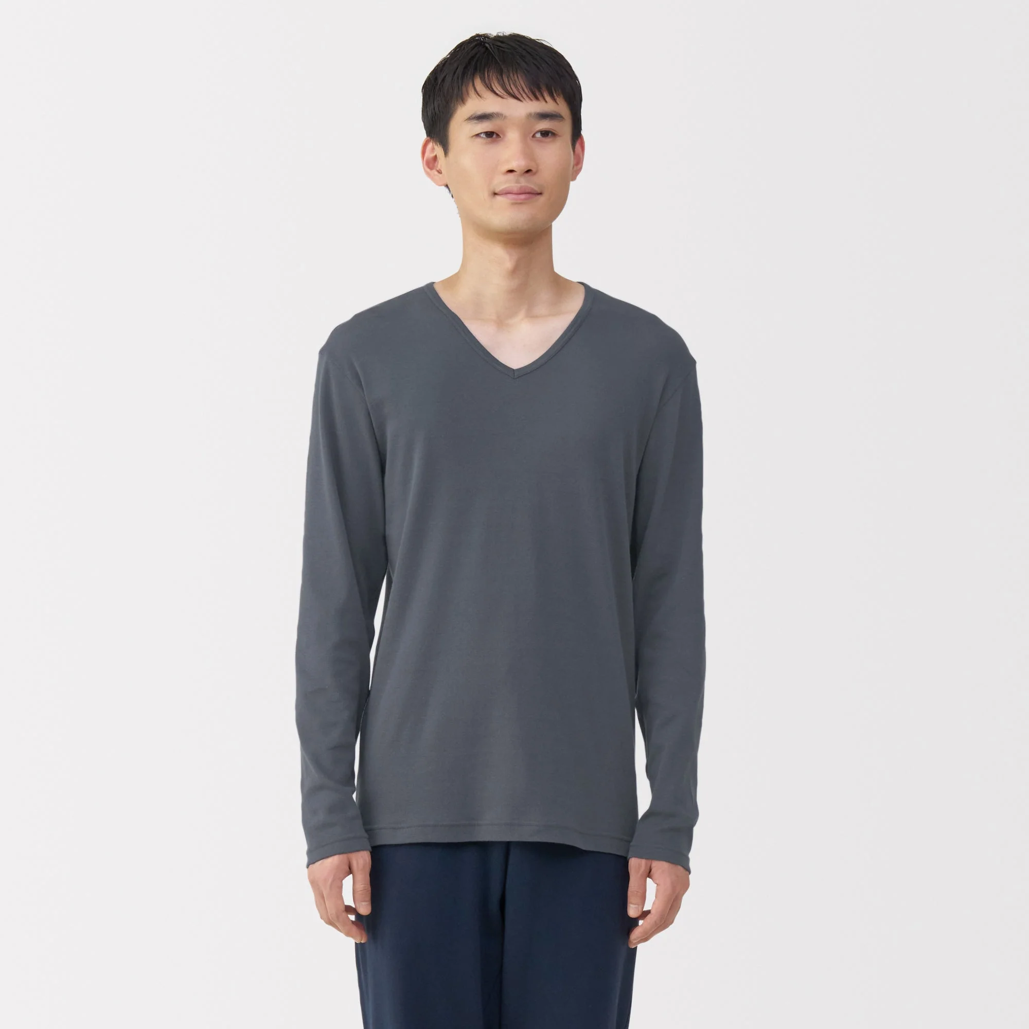 Warm Cotton V-Neck T-Shirt