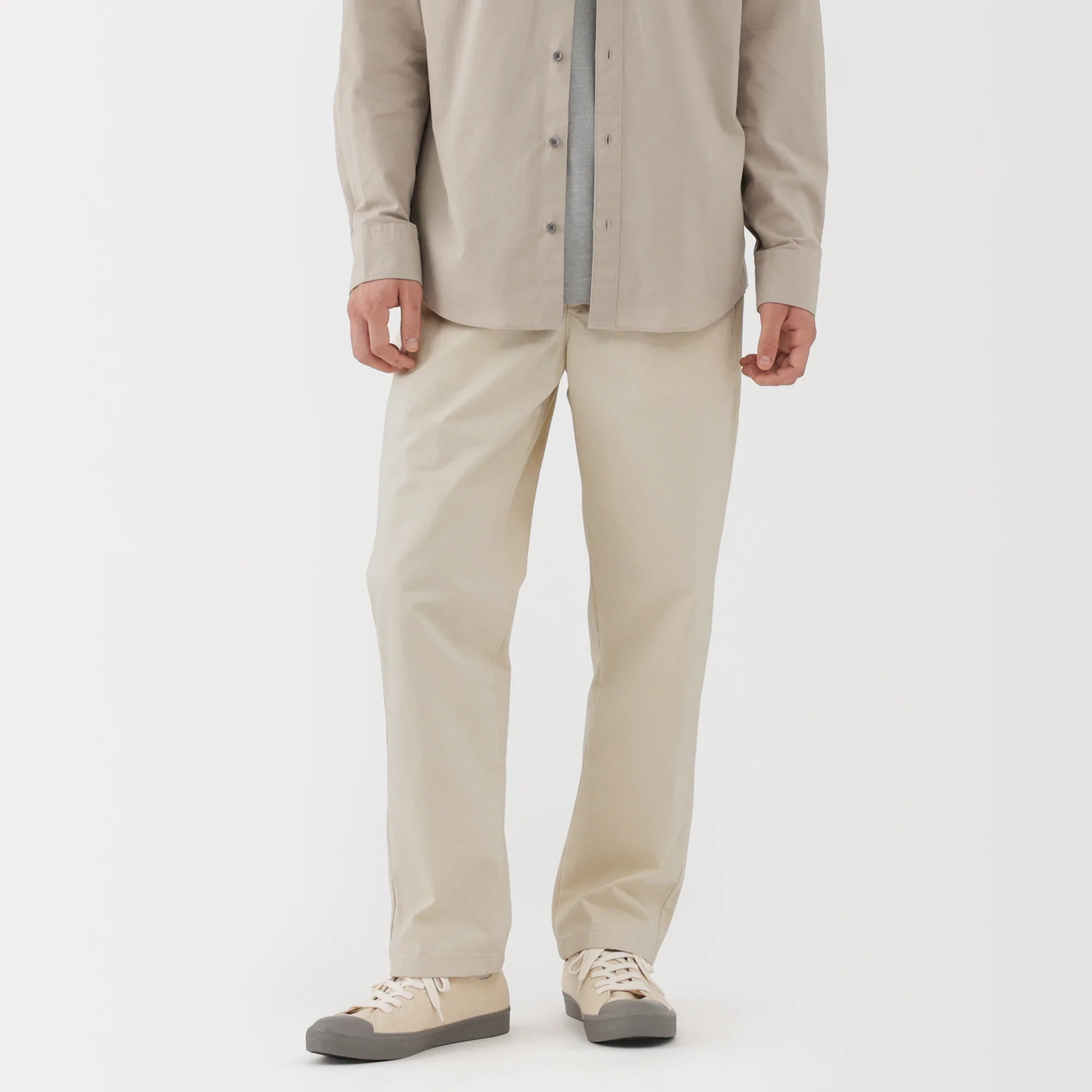 Washed Denim Easy Pants - Image 3