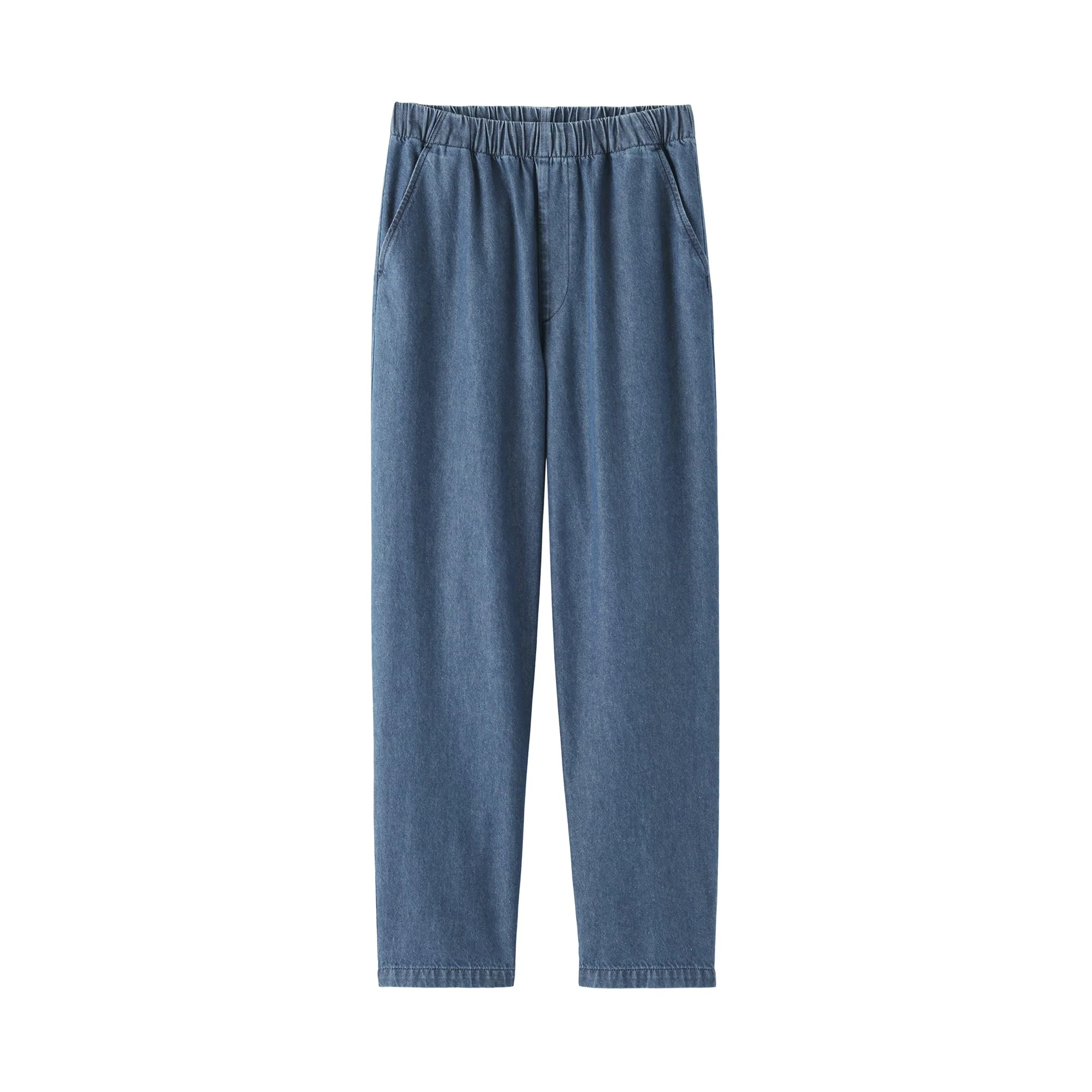 Washed Denim Easy Pants - Image 2
