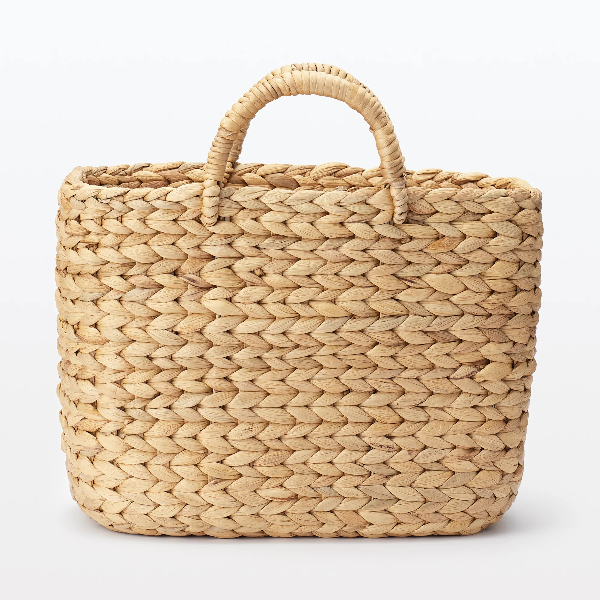 Water Hyacinth Basket - Large W14.6 x D7.3 x H10.2" - Image 3