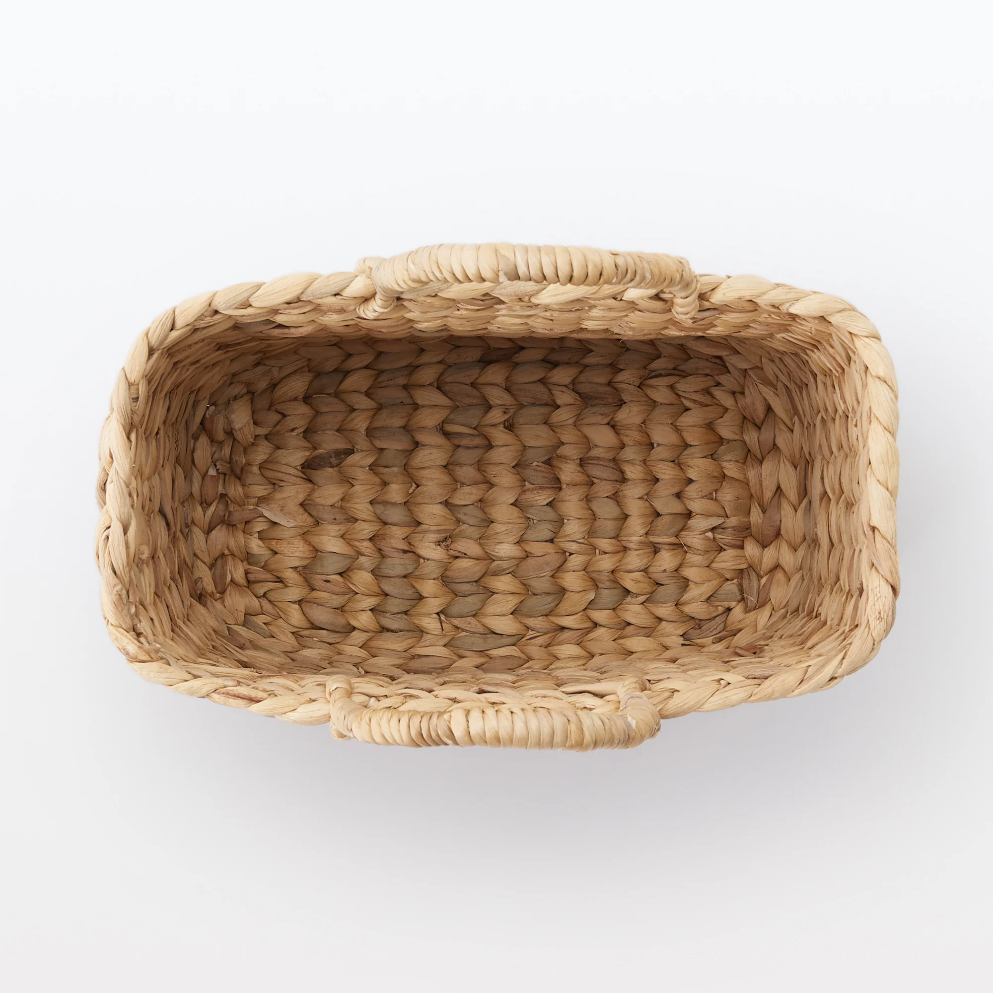 Water Hyacinth Basket - Large W14.6 x D7.3 x H10.2" - Image 5