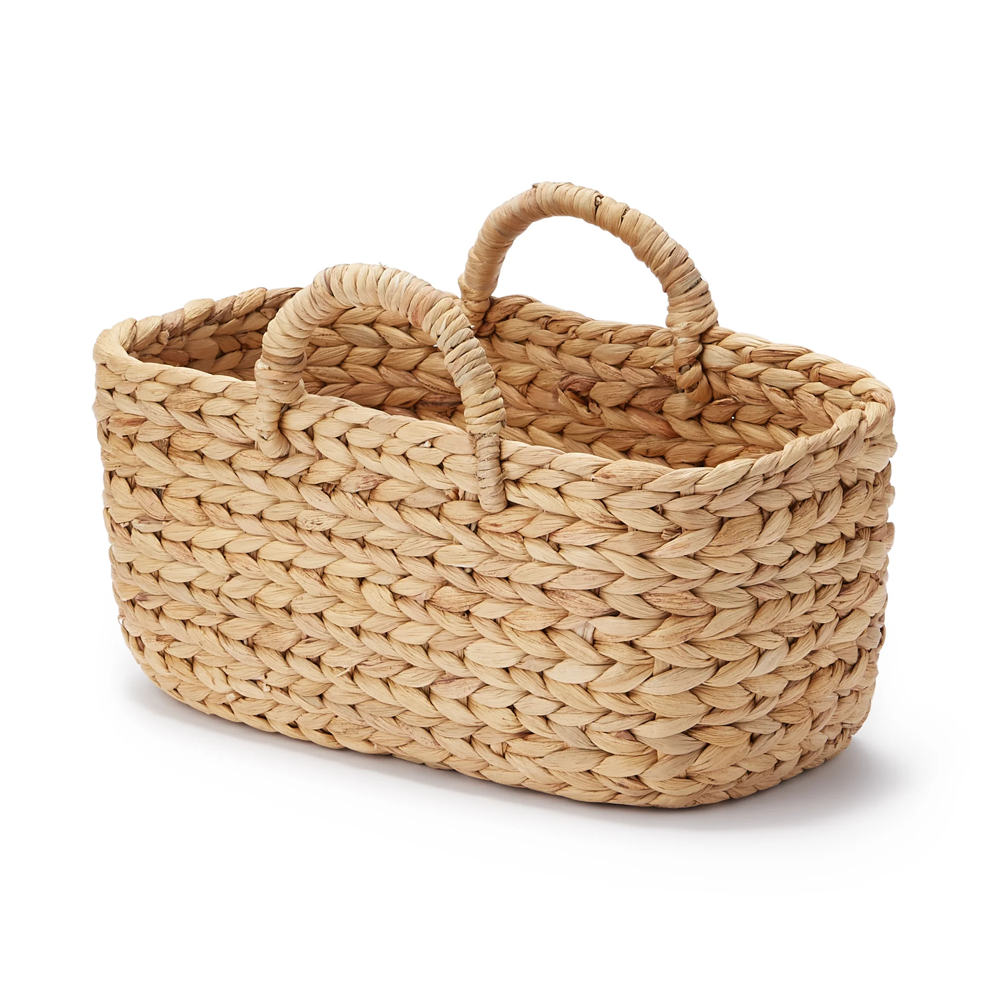 Water Hyacinth Basket - Oval - Small W14.6 x D7.3 x H6.3"