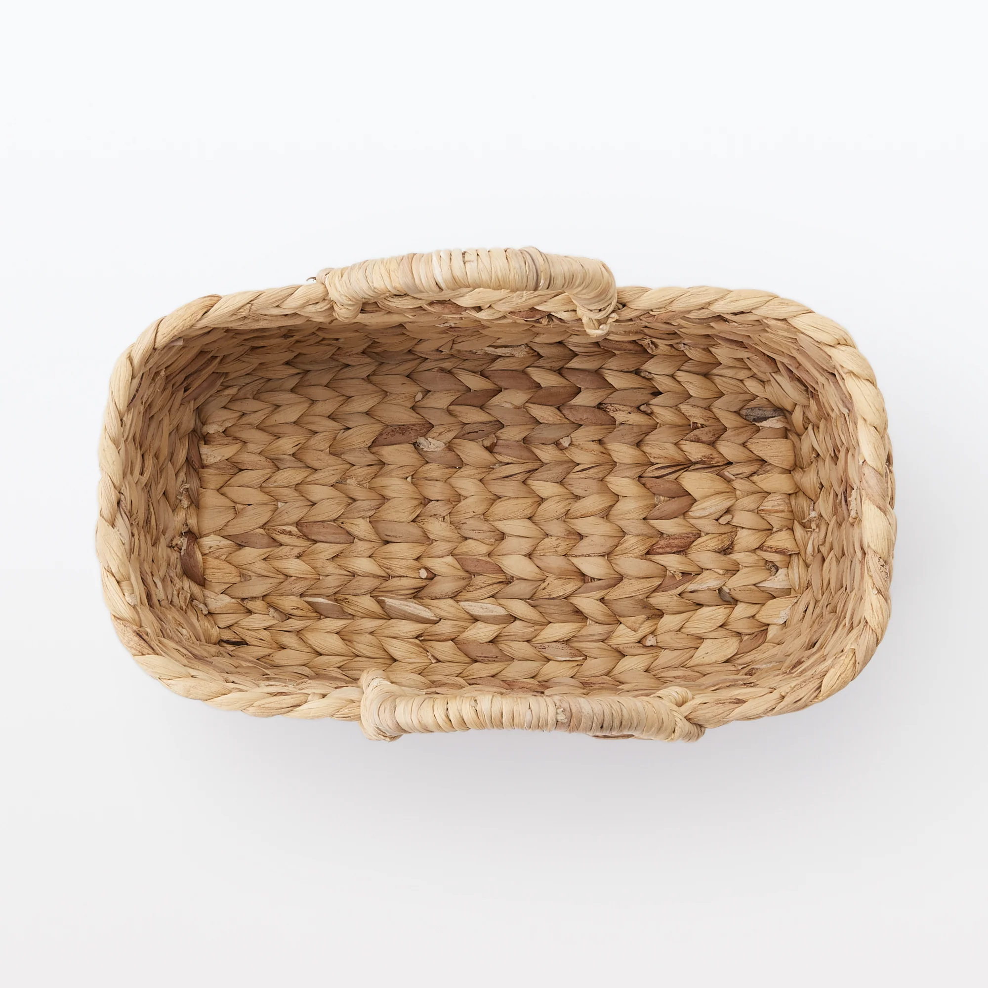 Water Hyacinth Basket - Oval - Small W14.6 x D7.3 x H6.3" - Image 5