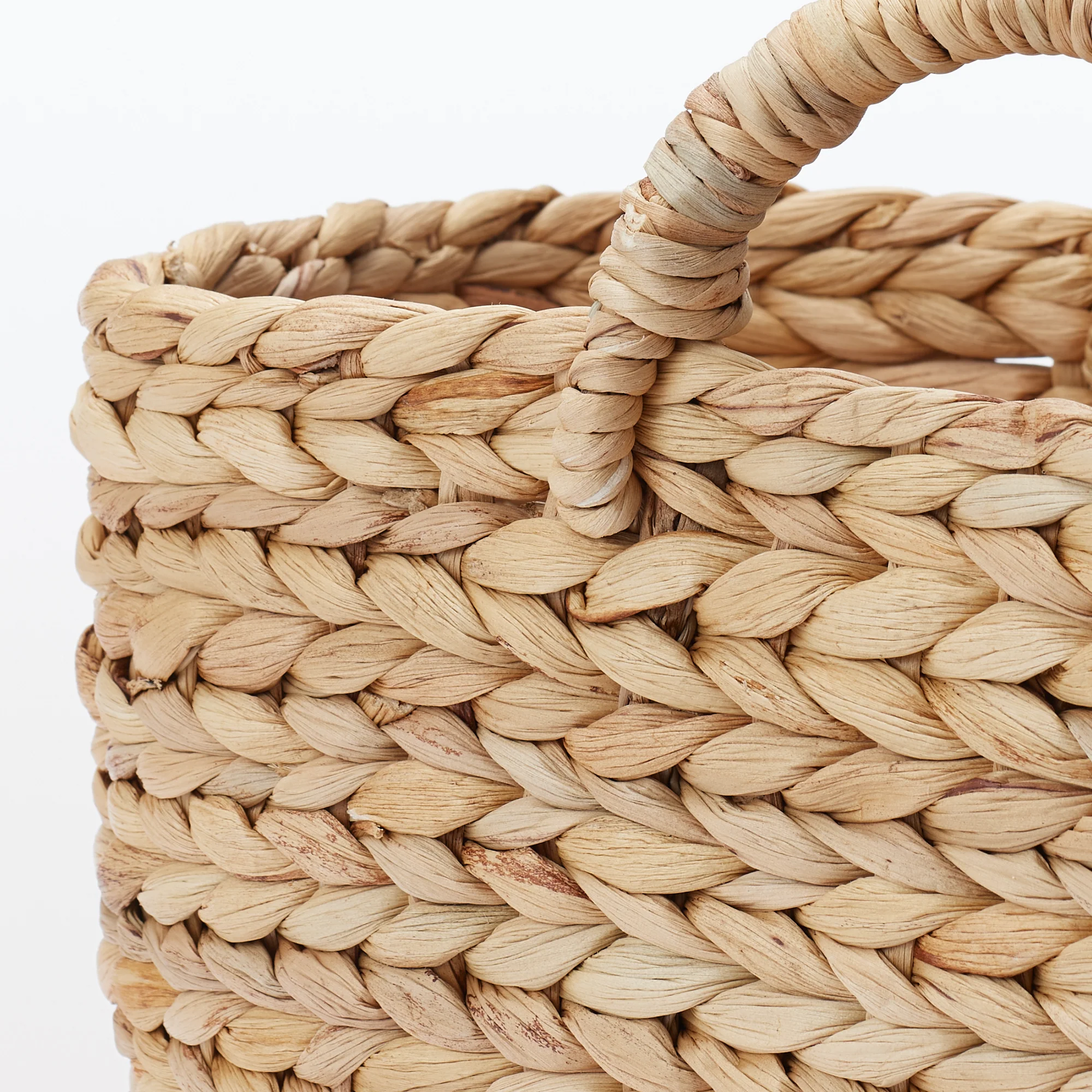 Water Hyacinth Basket - Oval - Small W14.6 x D7.3 x H6.3" - Image 6