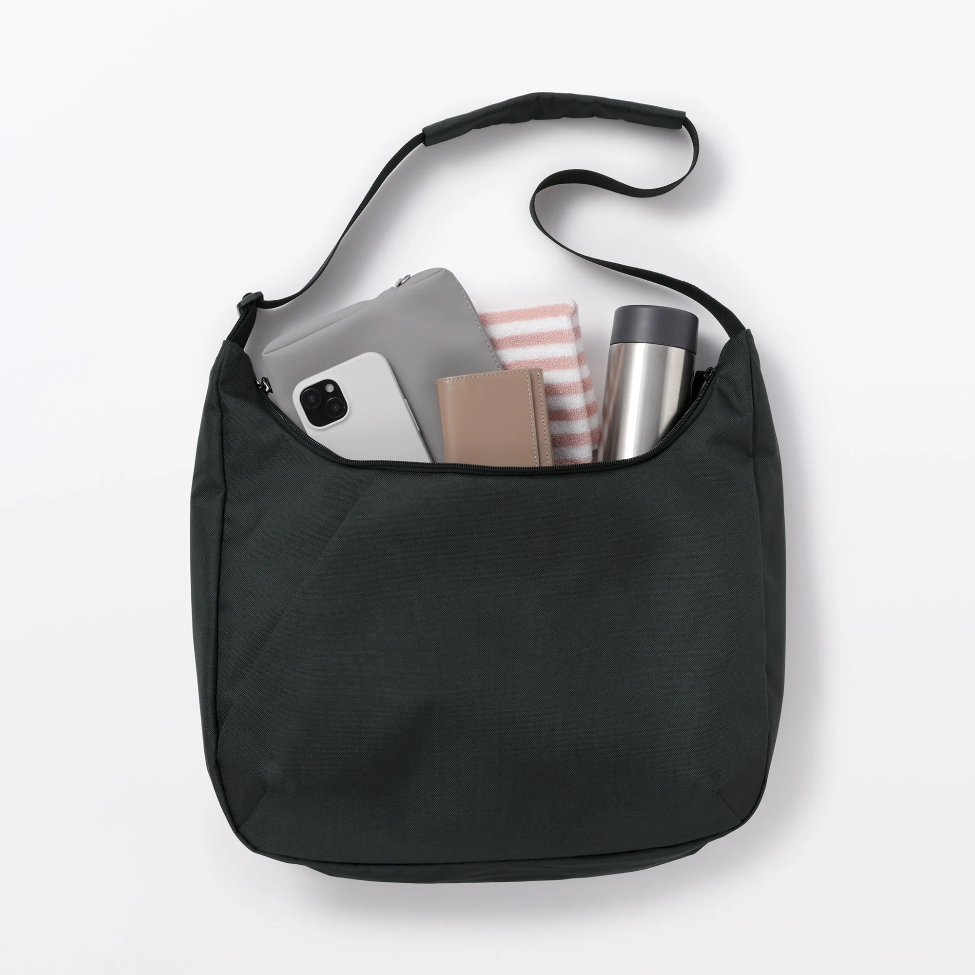 Water Repellent 2-Way Shoulder Bag - Image 13