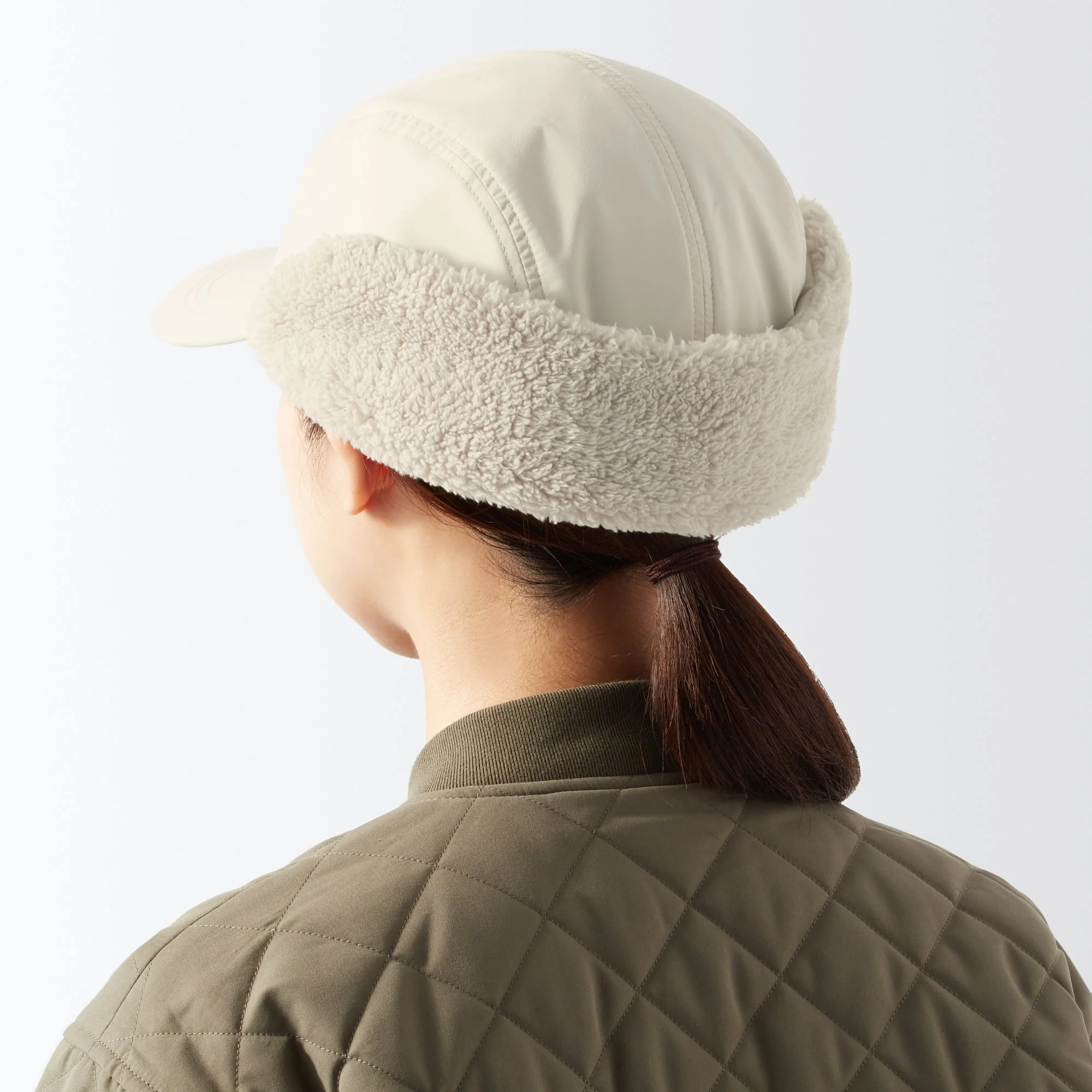 Water Repellent Boa Fleece Cap