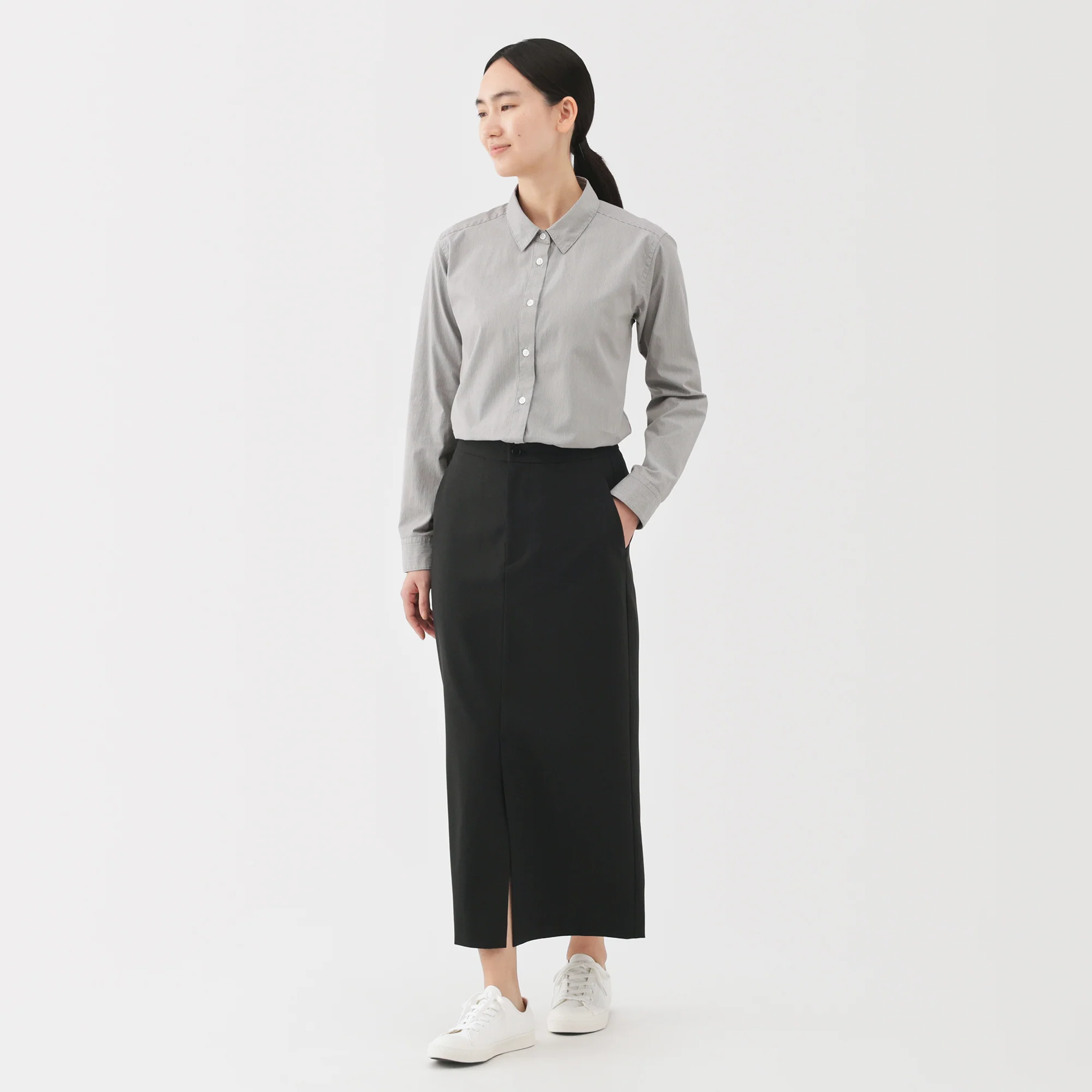 Water Repellent Straight Skirt - Image 4