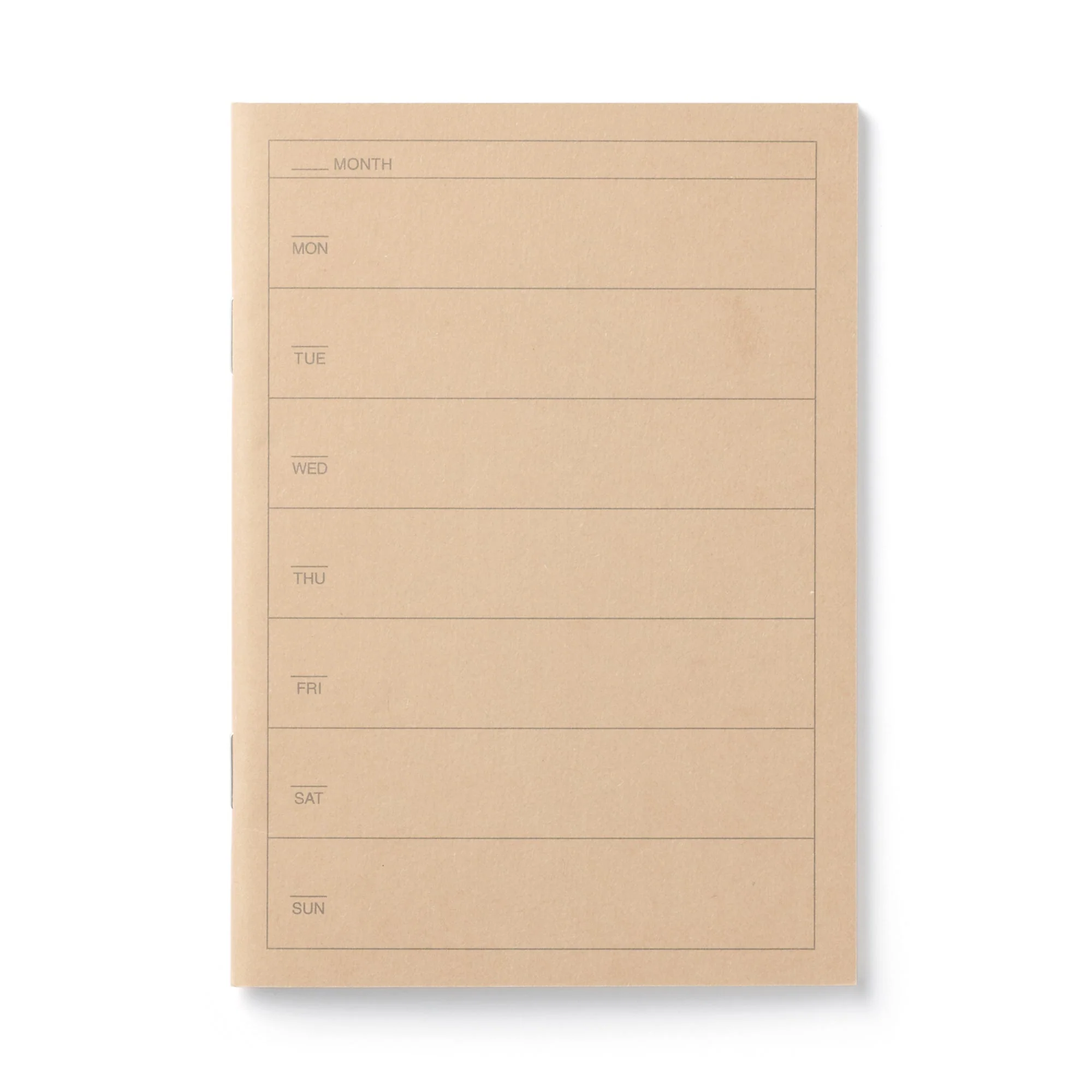 Weekly Undated Notebook Planner A6