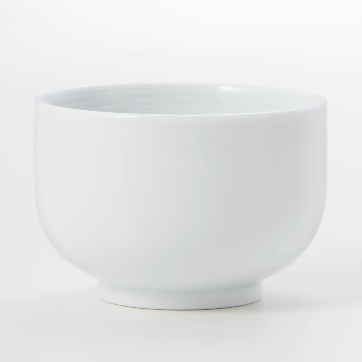 White Porcelain Round Tea Cup - Image 2