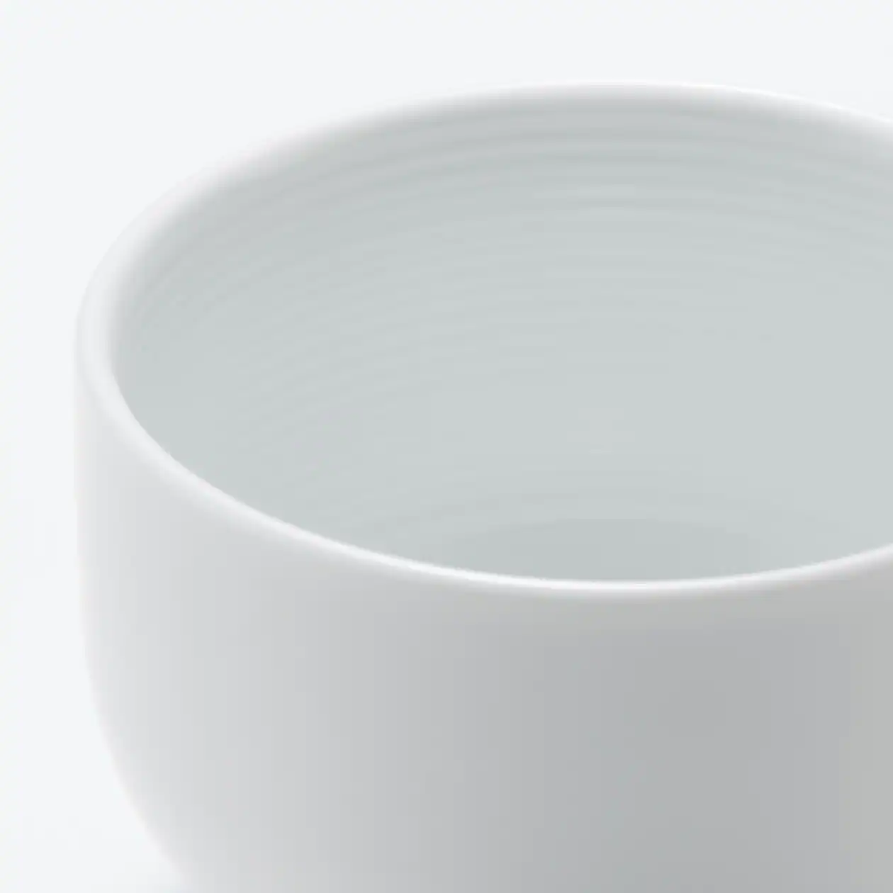White Porcelain Round Tea Cup - Image 5