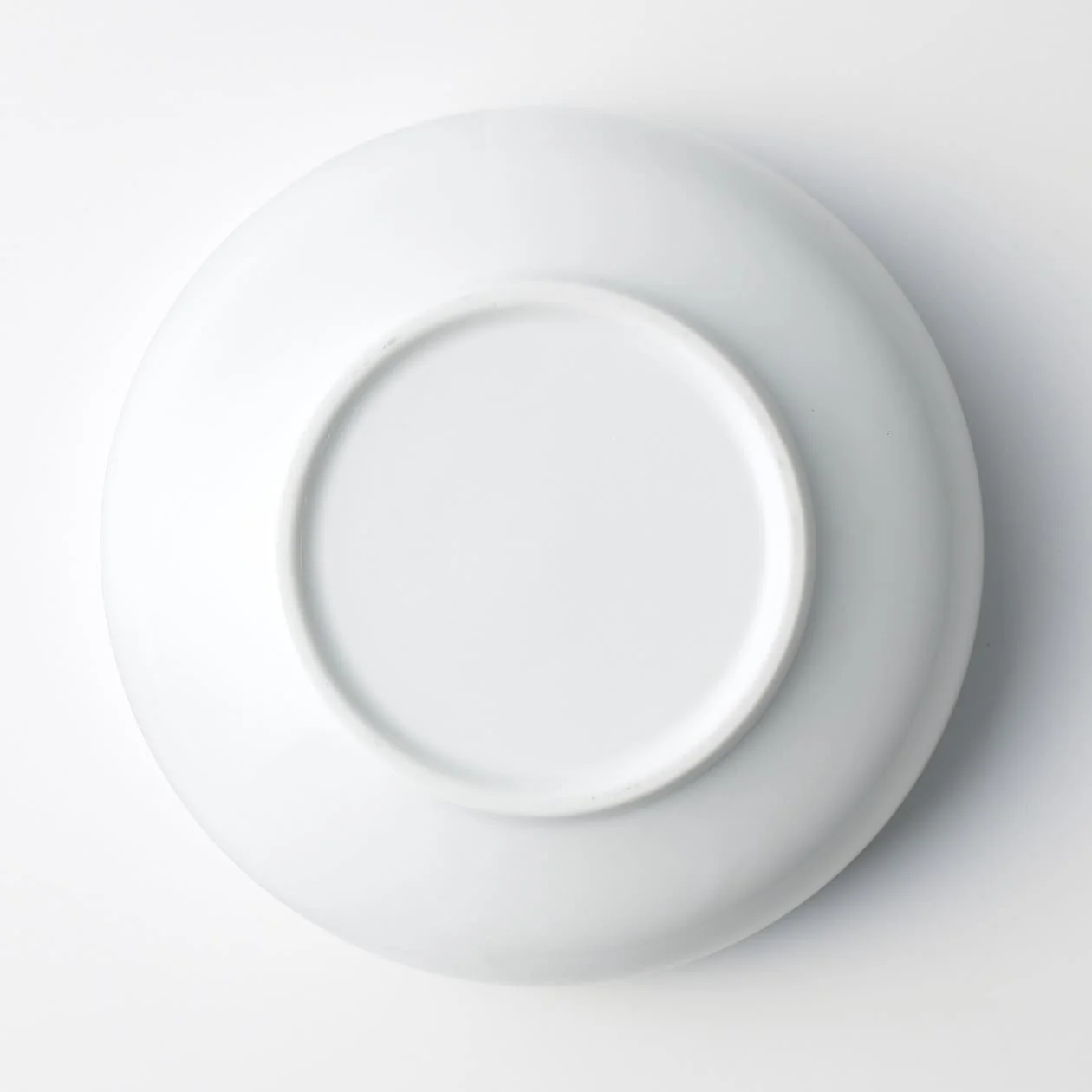 White Porcelain Shallow Bowl - Image 11