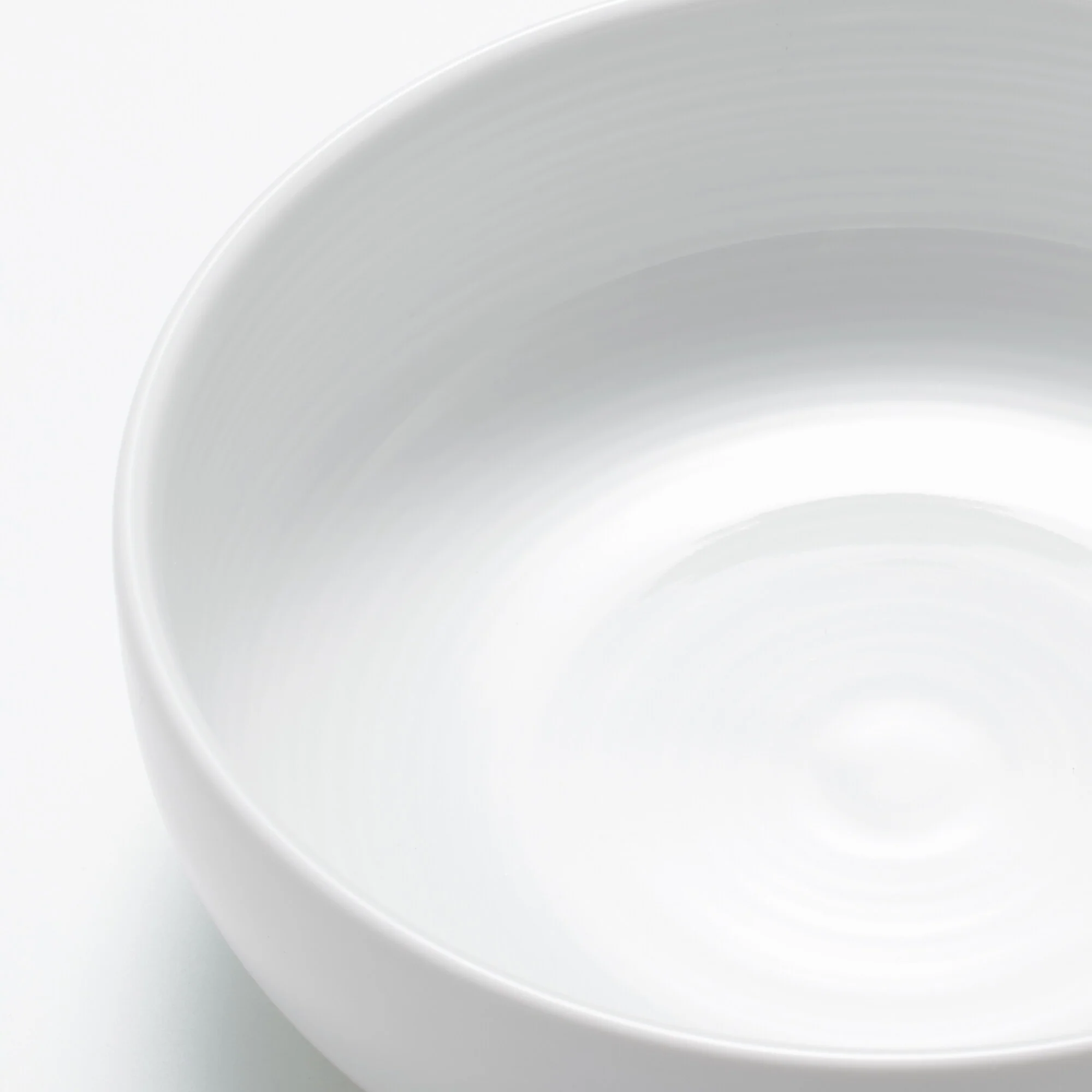 White Porcelain Shallow Bowl - Image 6