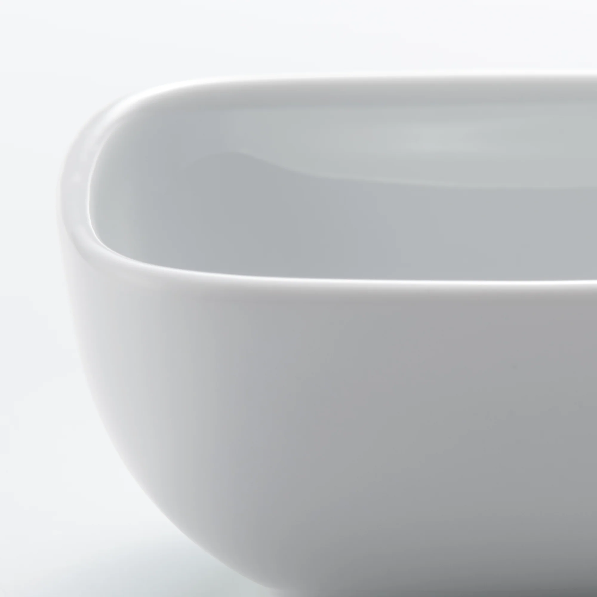 White Porcelain Square Bowl - Image 5