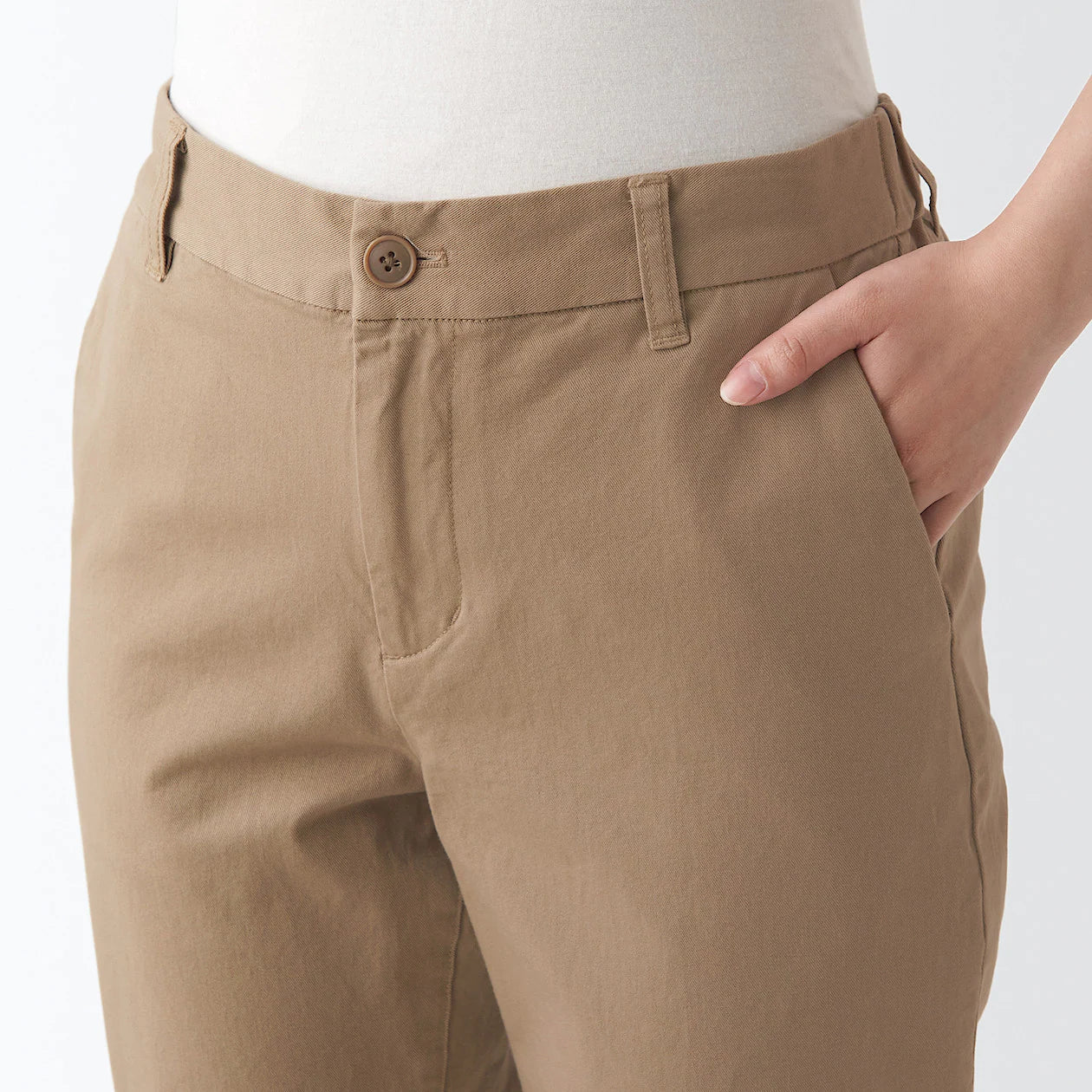 Women's 4-Way Stretch Chino Slim Tapered Pants (L32") - Image 8