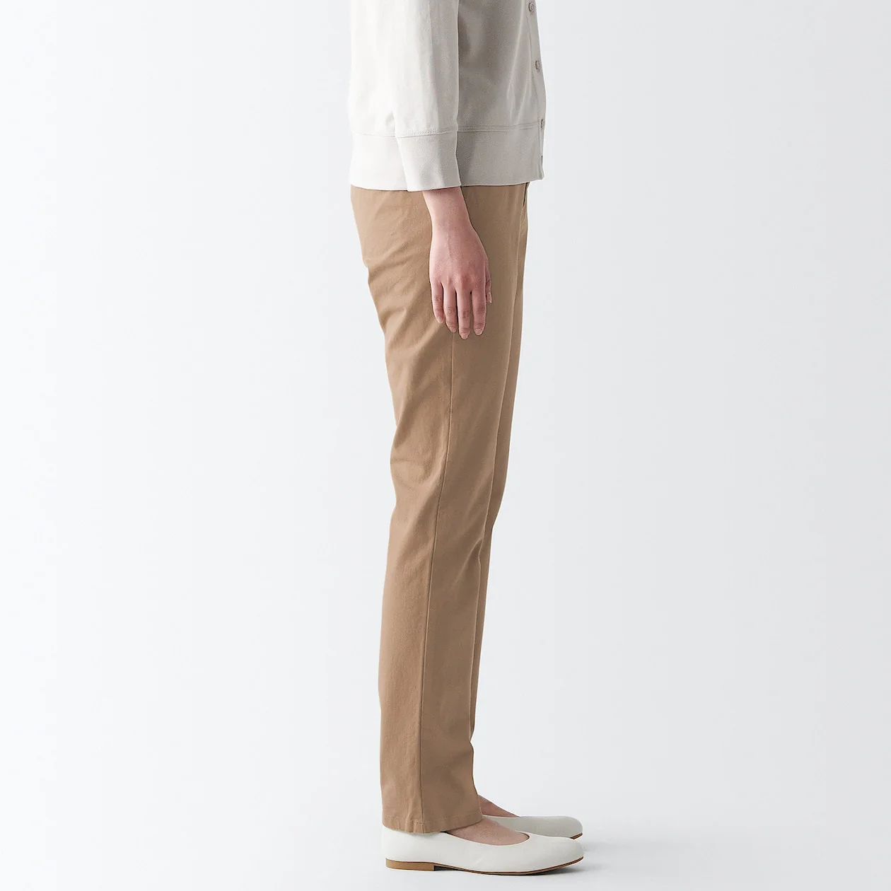 Women's 4-Way Stretch Chino Slim Tapered Pants (L 32inch / 80cm) - Image 15