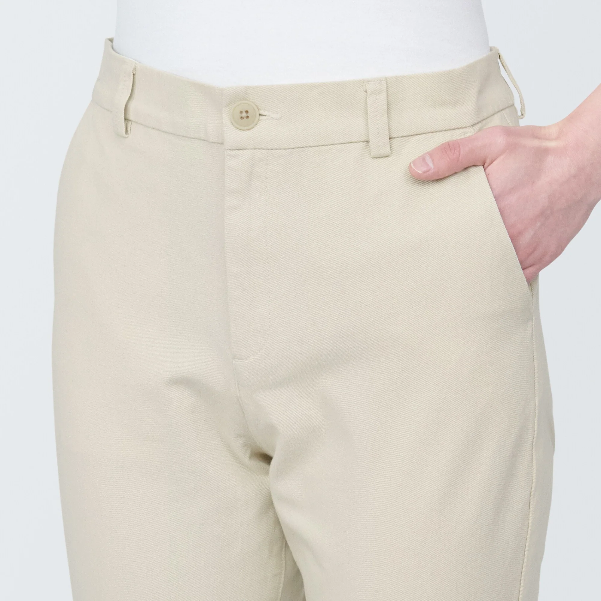 Women's 4-Way Stretch Chino Slim Tapered Pants (L 32inch / 80cm) - Image 47