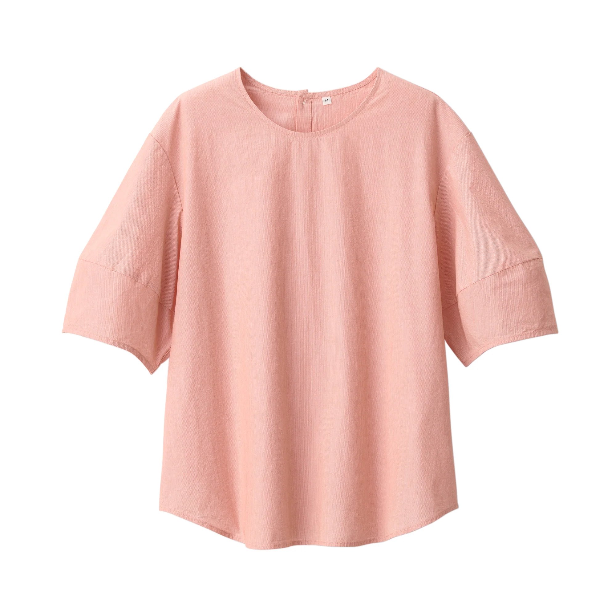 Women's Cool Touch Broadcloth Short Sleeve Striped Blouse - Image 2