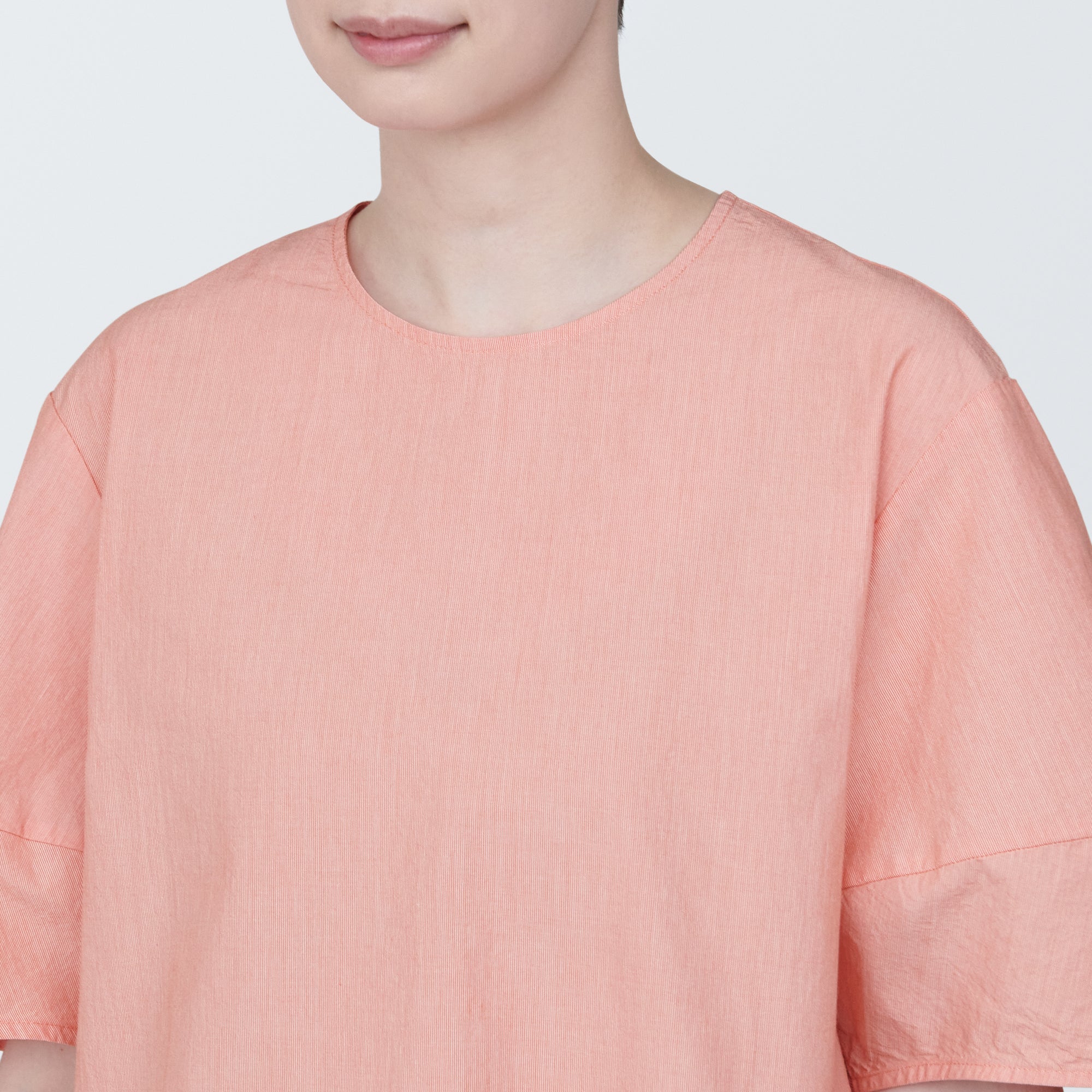 Women's Cool Touch Broadcloth Short Sleeve Striped Blouse - Image 7