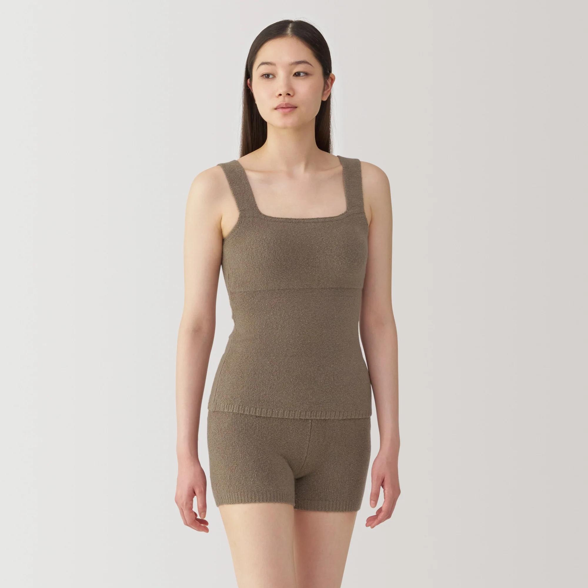 Women's Cotton Blend Cozy Knit Bra Tank Top - Image 19