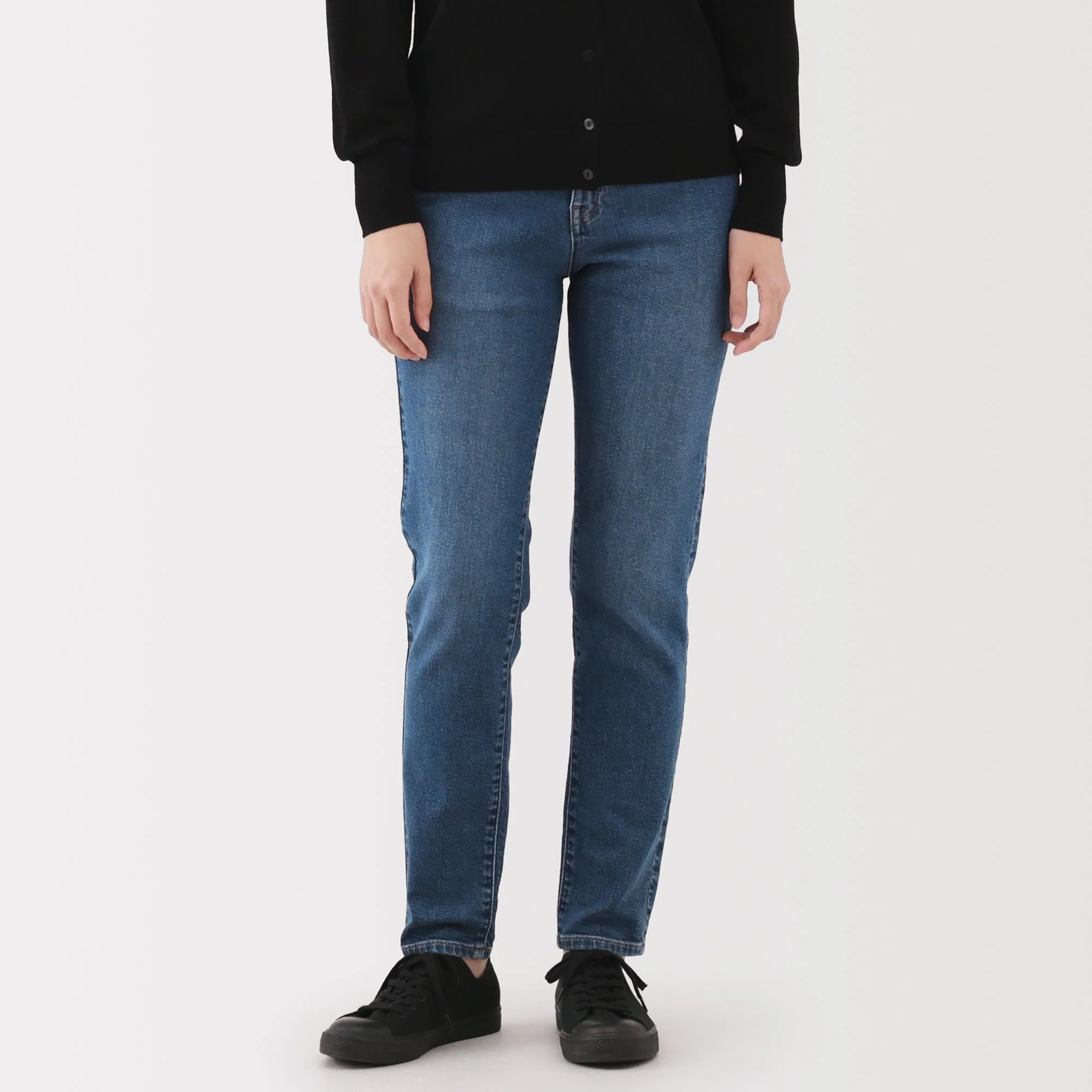 Women's Denim Slim Straight Pants - Image 3