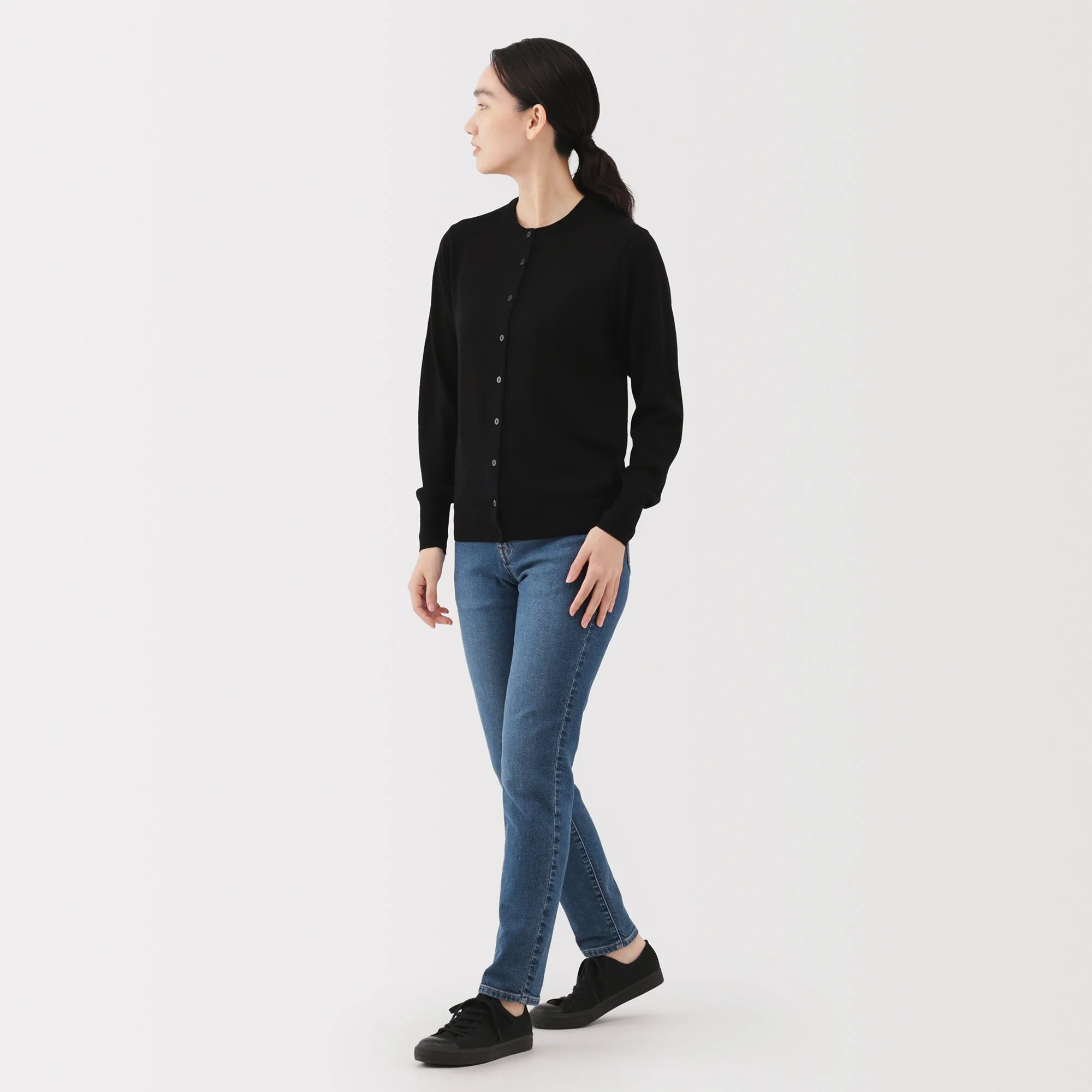 Women's Denim Slim Straight Pants - Image 4