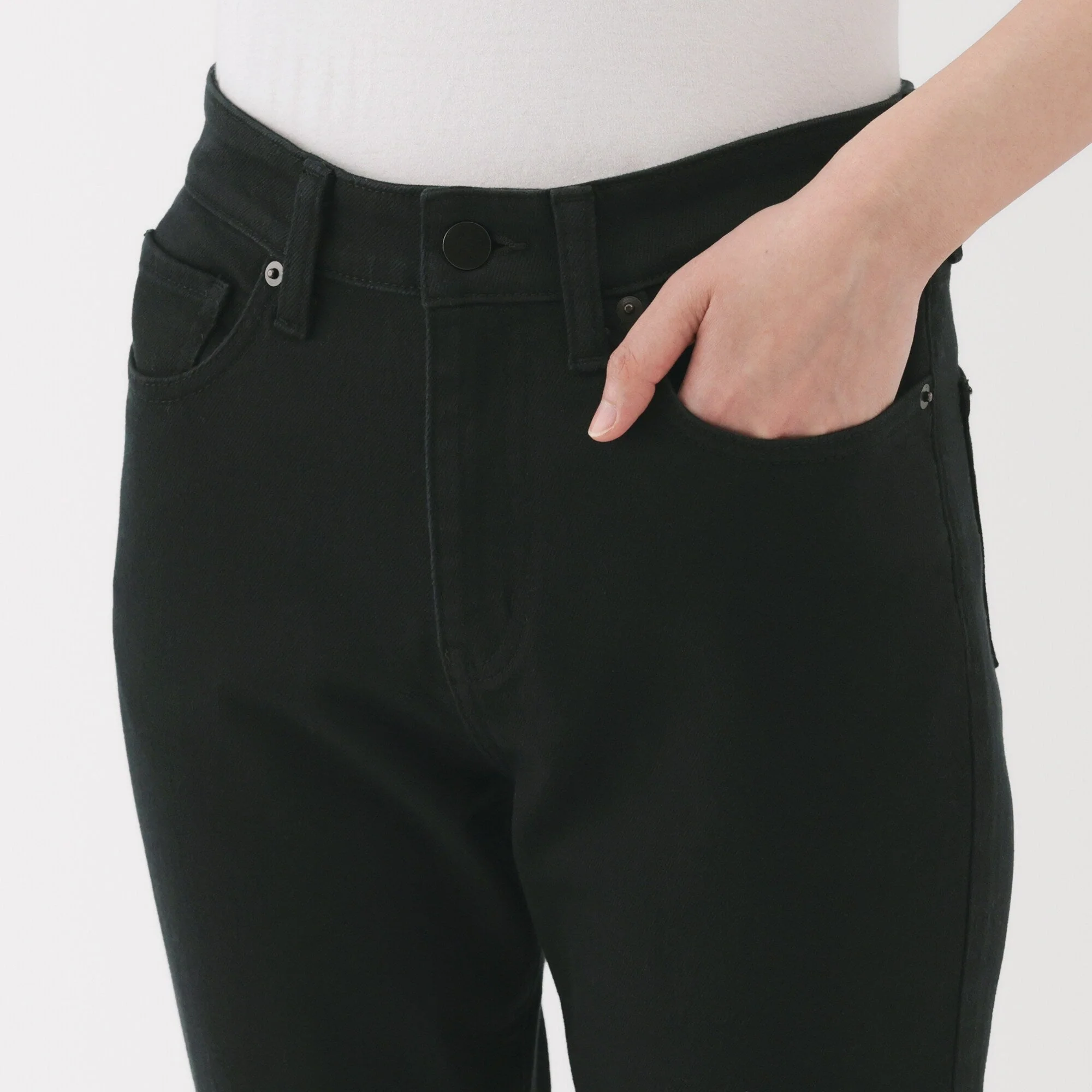 Women's Denim Slim Straight Pants - Image 7