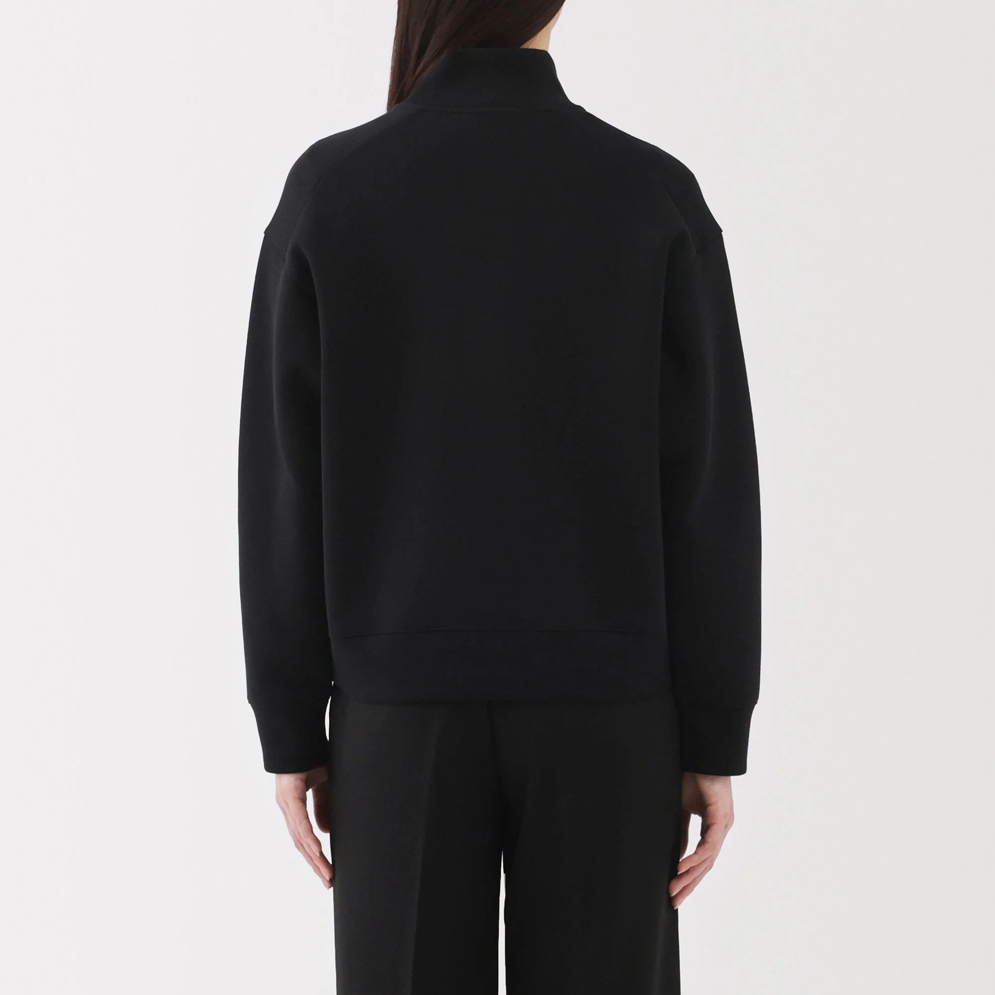 Women's Double Knitted Half Zip Sweatshirt - Image 13