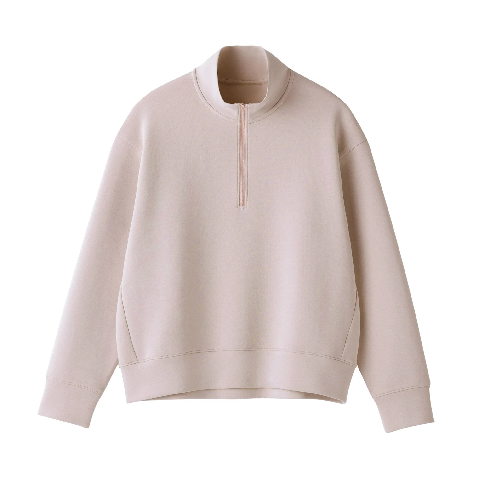 Women's Double Knitted Half Zip Sweatshirt - Image 23