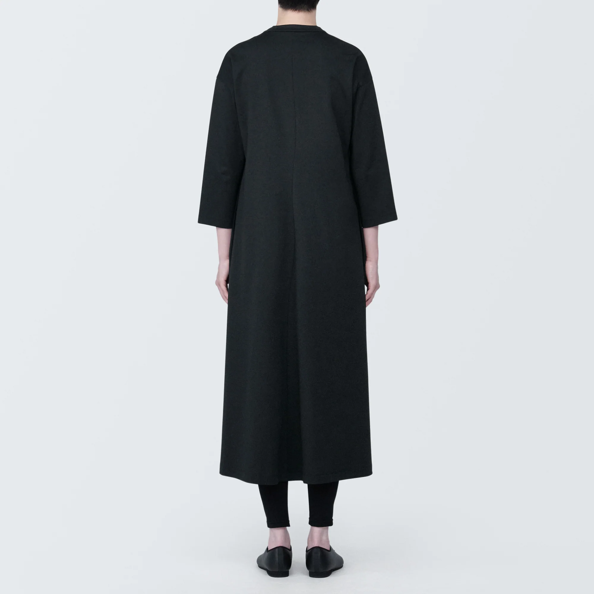 Women's Double Knitted V-Neck Dress - Image 14