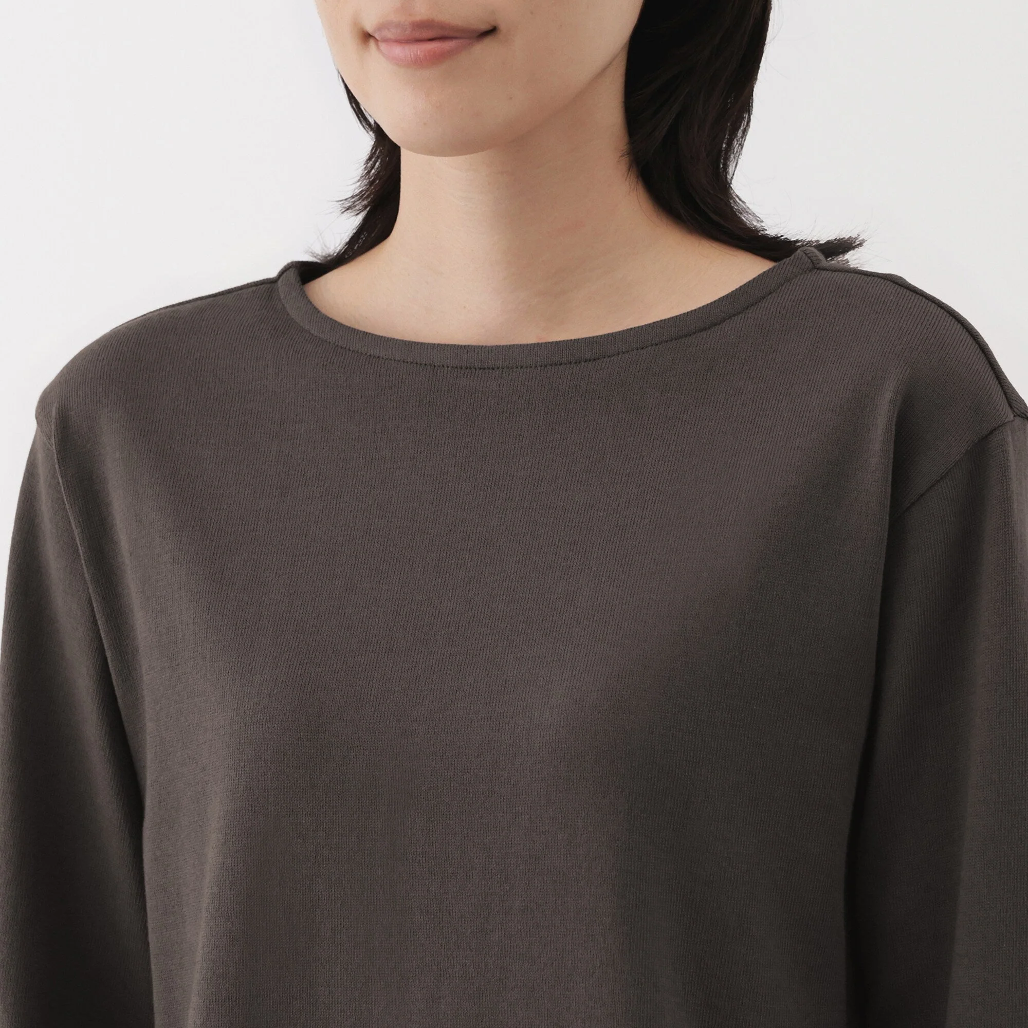 Heavyweight Cotton Boatneck T-Shirt - Image 15