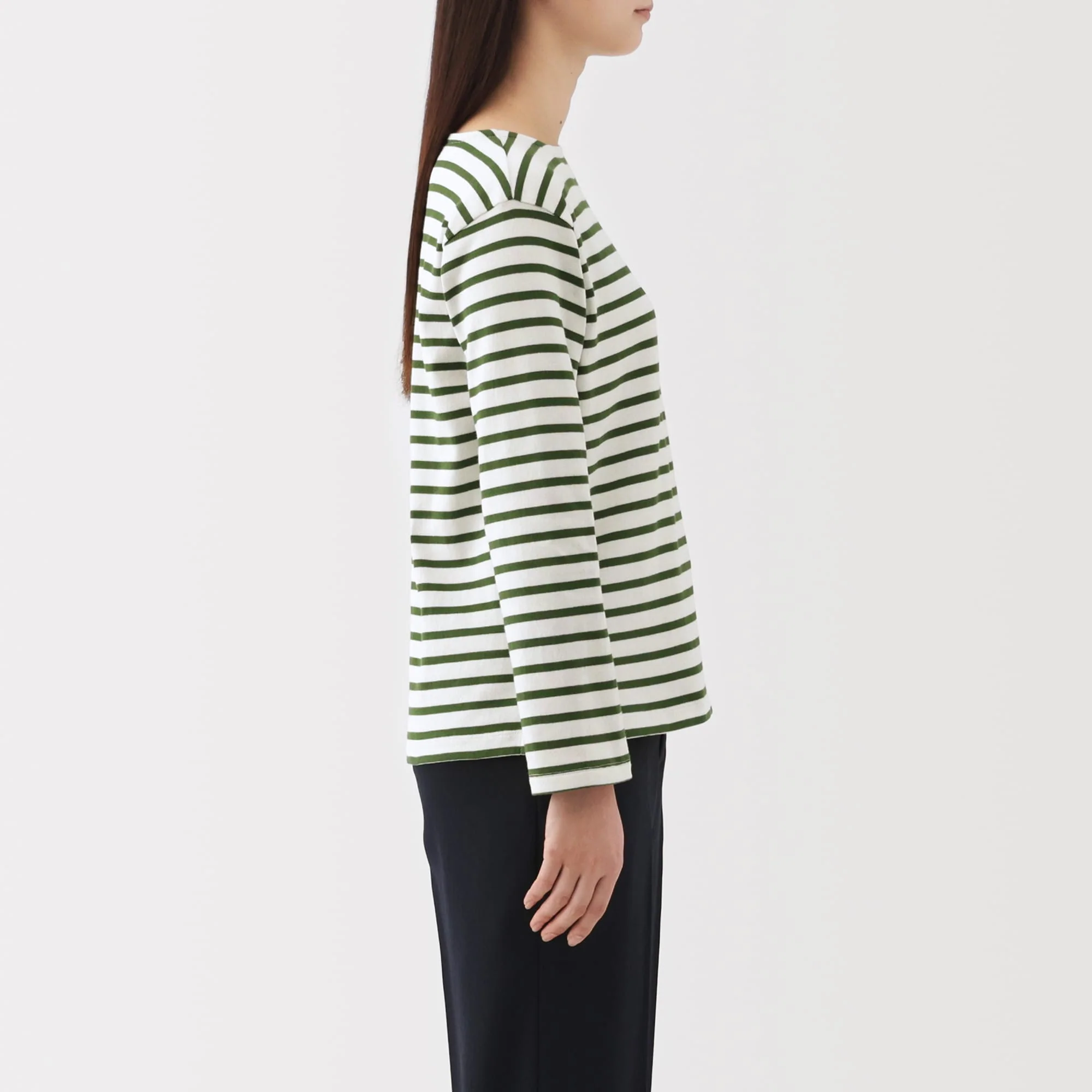 Heavyweight Cotton Boatneck T-Shirt - Image 21