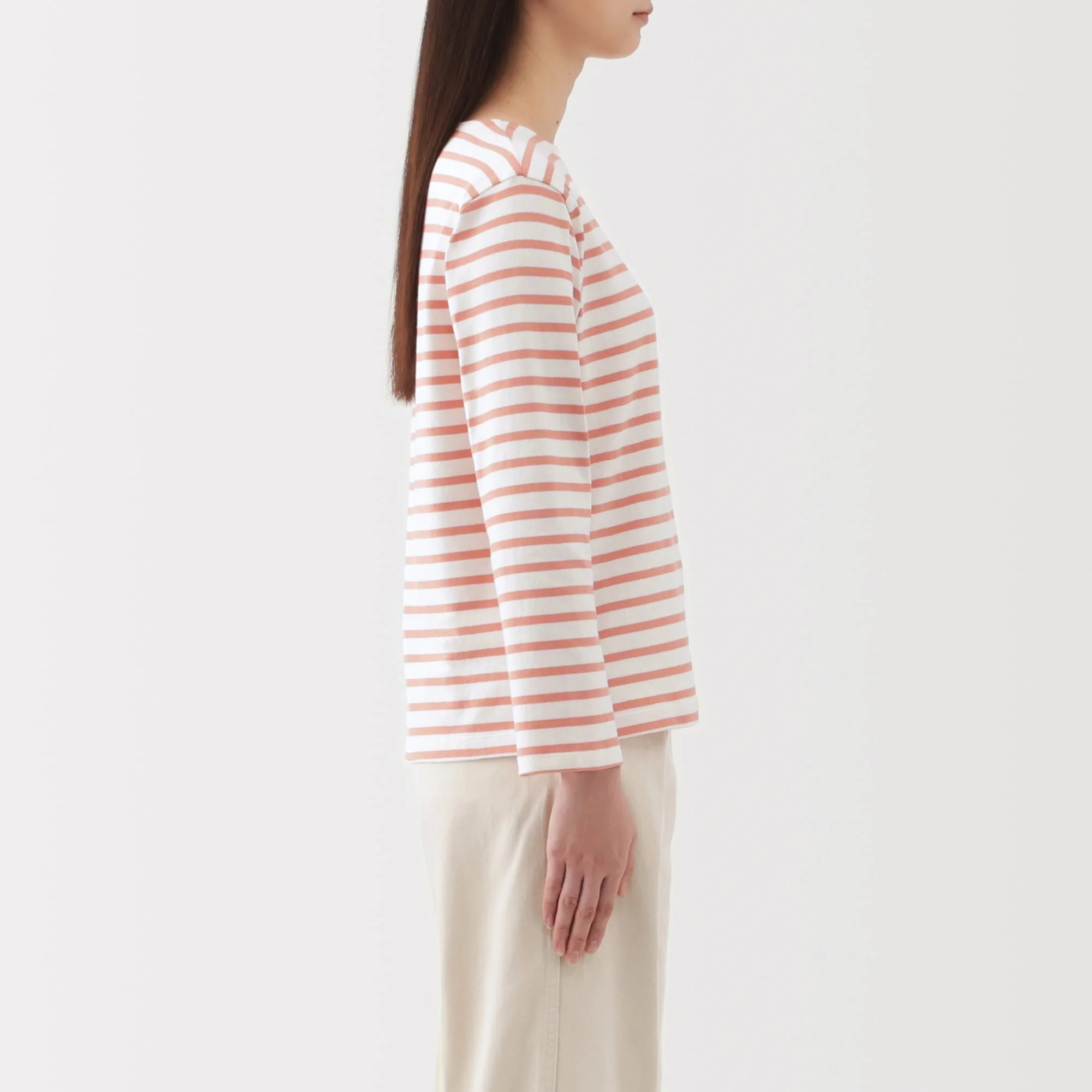 Heavyweight Cotton Boatneck T-Shirt - Image 29