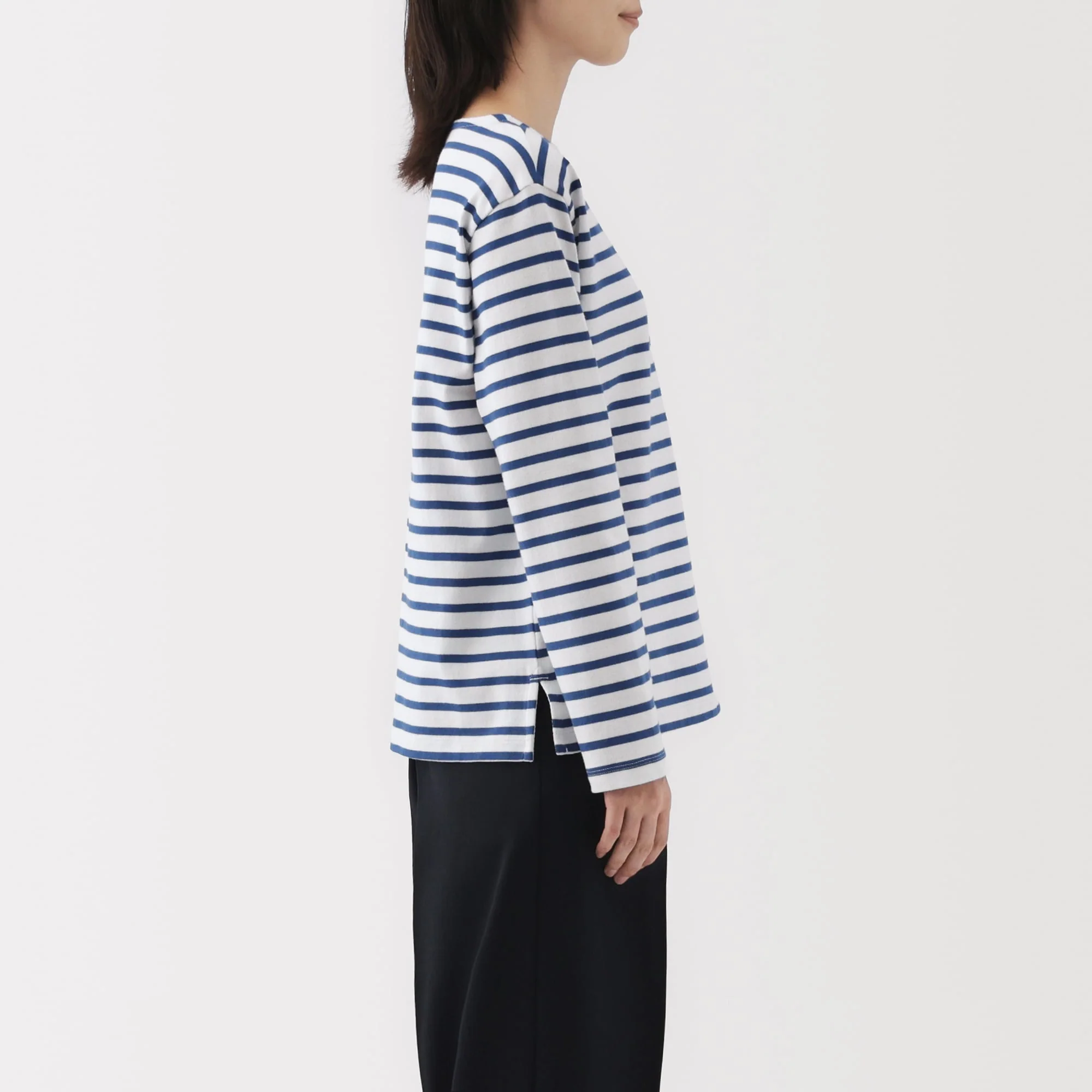 Heavyweight Cotton Boatneck T-Shirt - Image 37