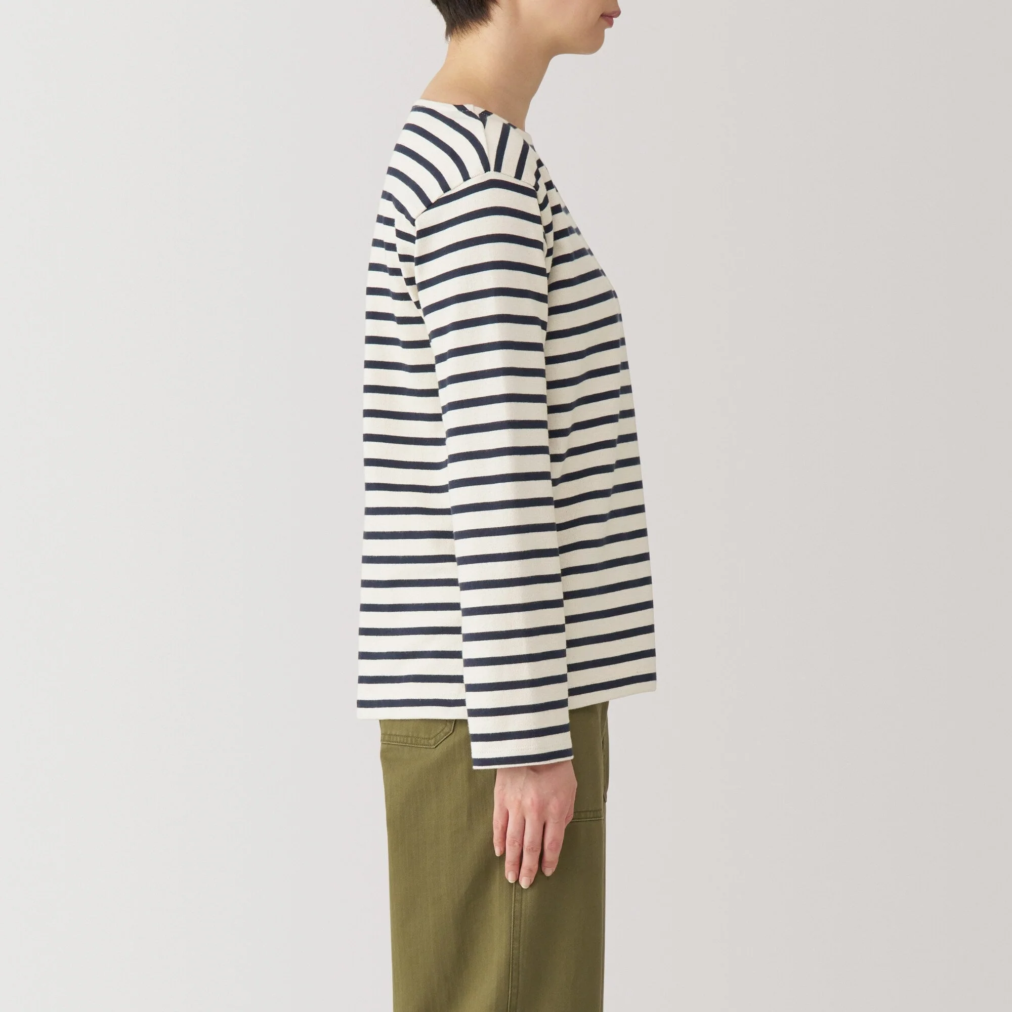 Heavyweight Cotton Boatneck T-Shirt - Image 45
