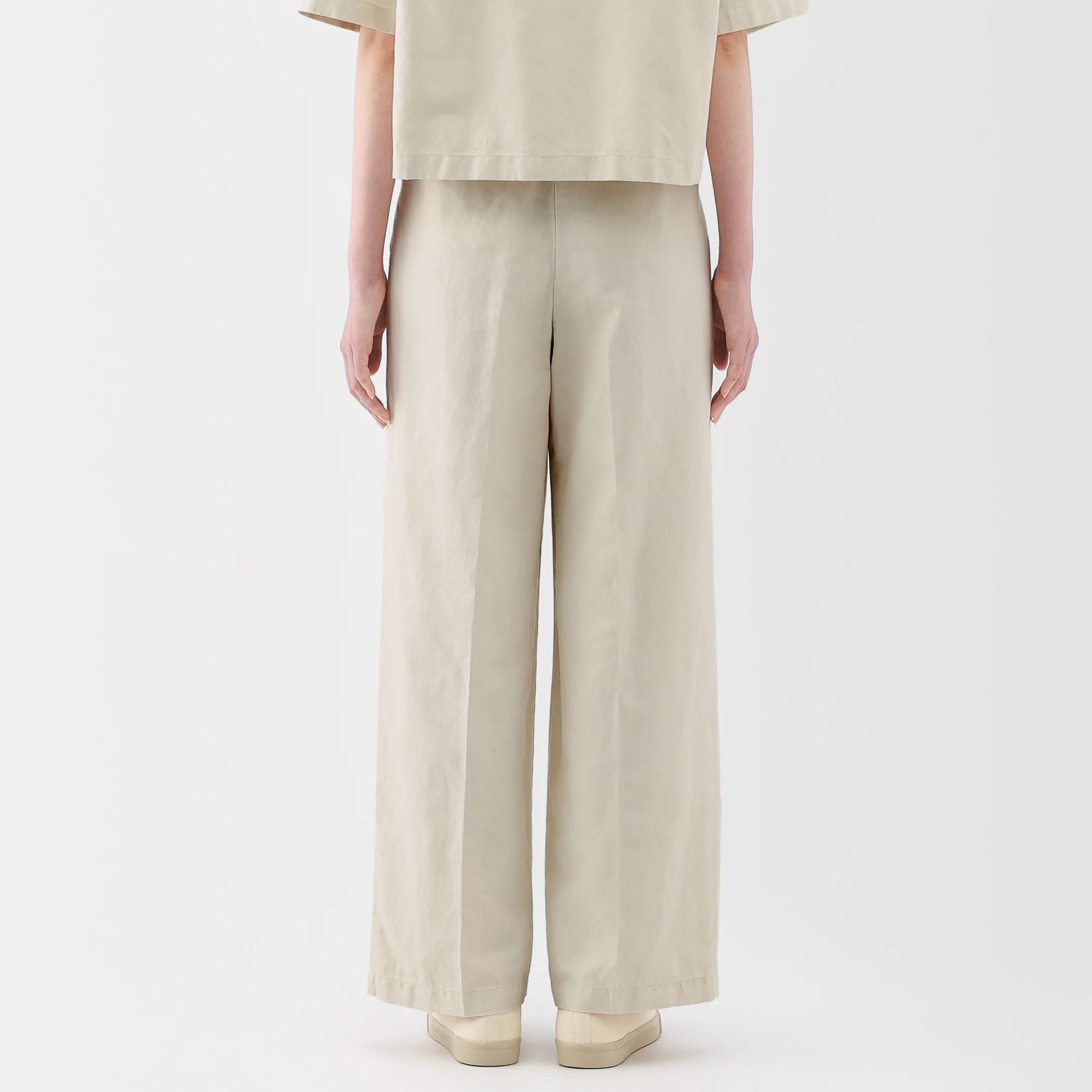 Women's Hemp Blend Twill Darted Wide Pants - Image 15