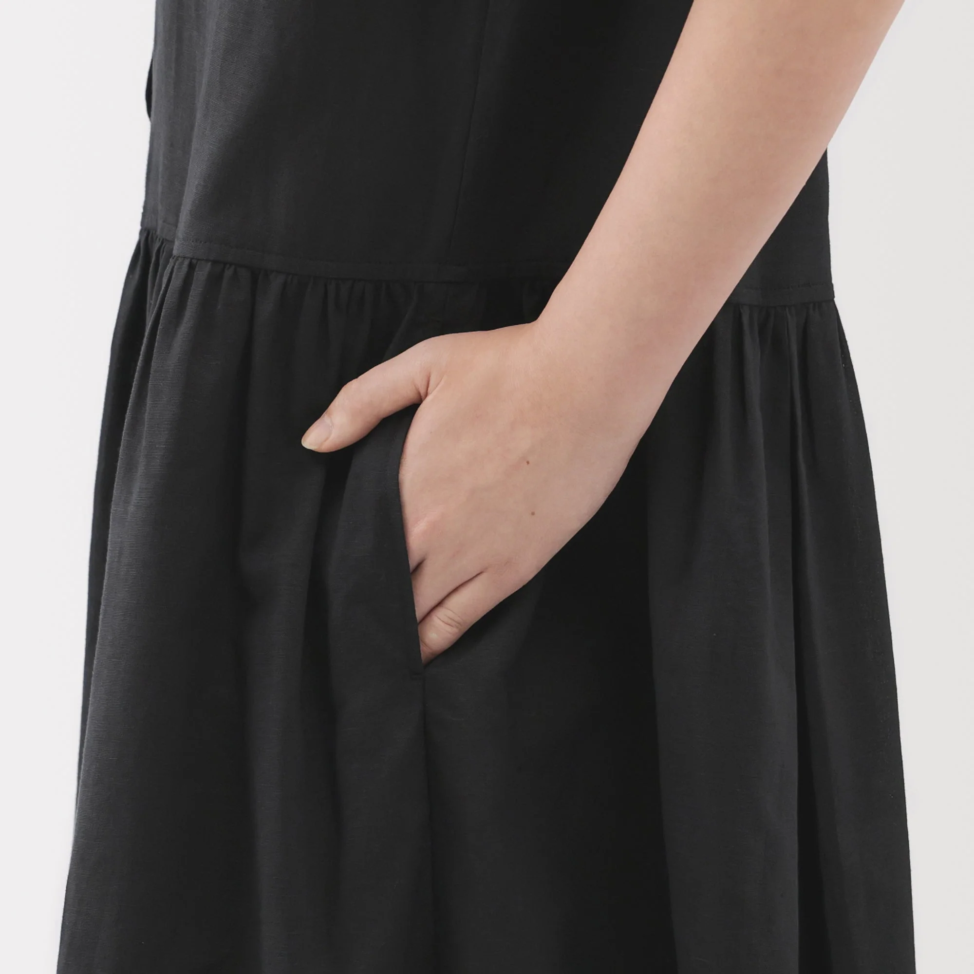 Women's Hemp Cotton Short Sleeve Dress - Image 8