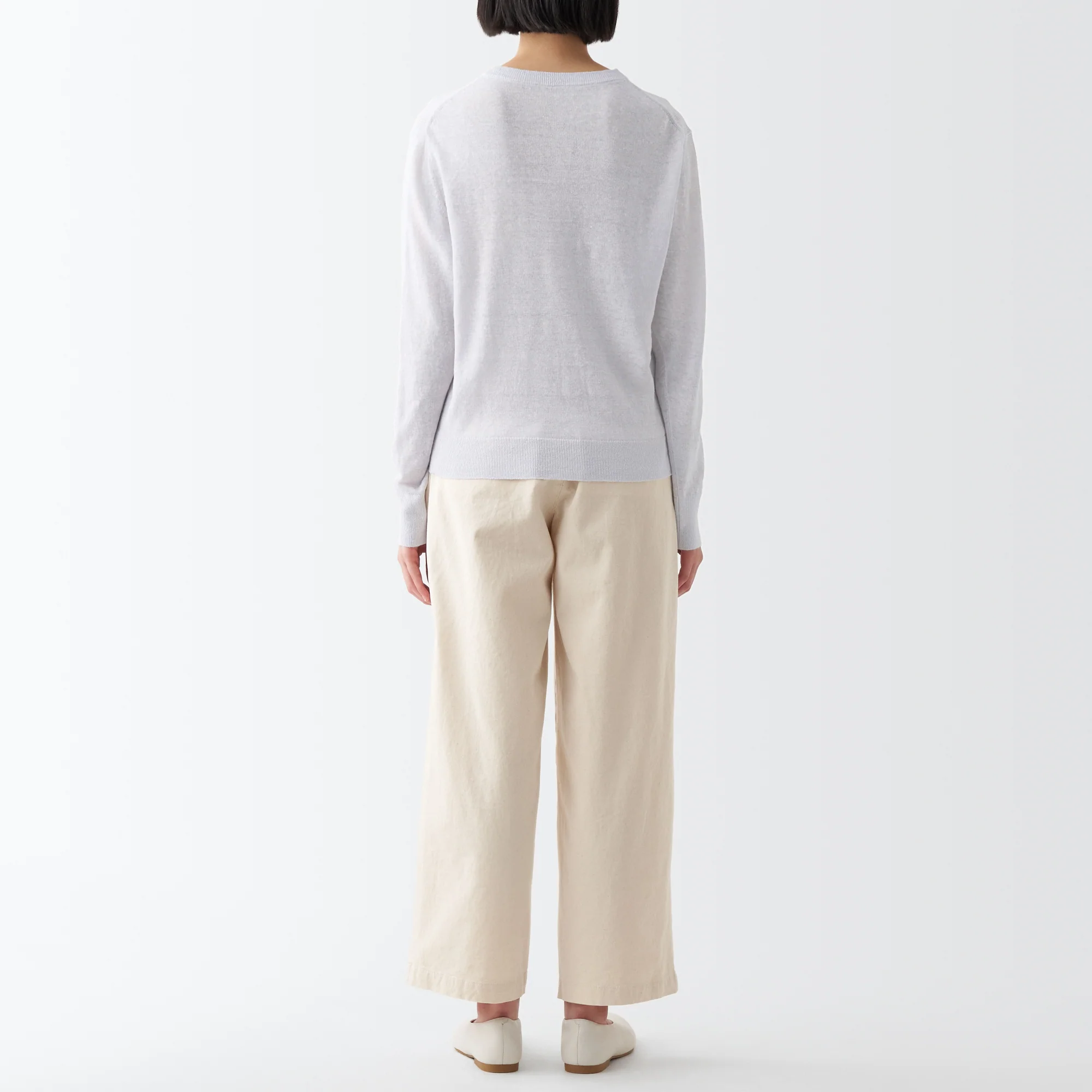 Women's Hemp Crew Neck Cardigan - Image 12