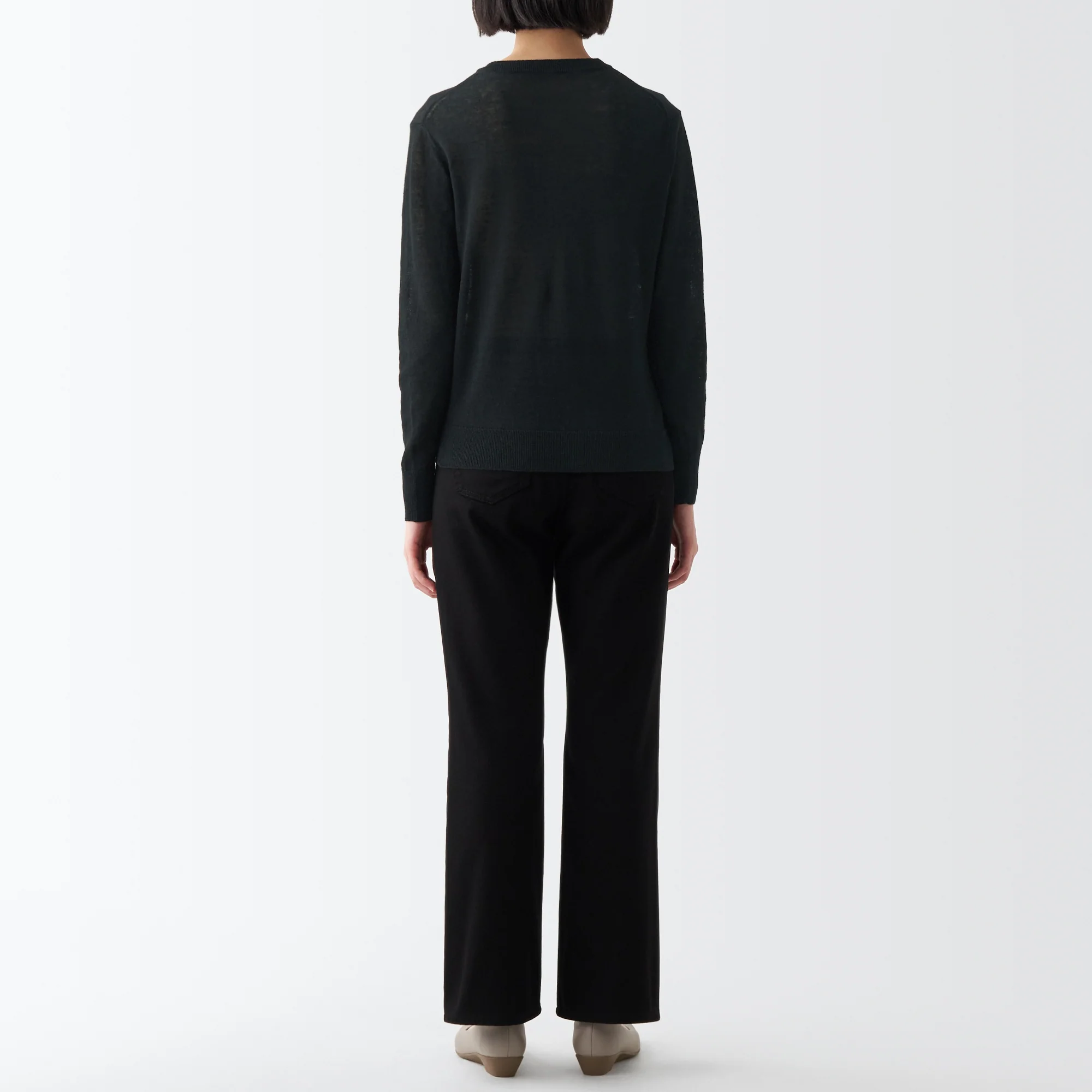 Women's Hemp Crew Neck Cardigan - Image 19