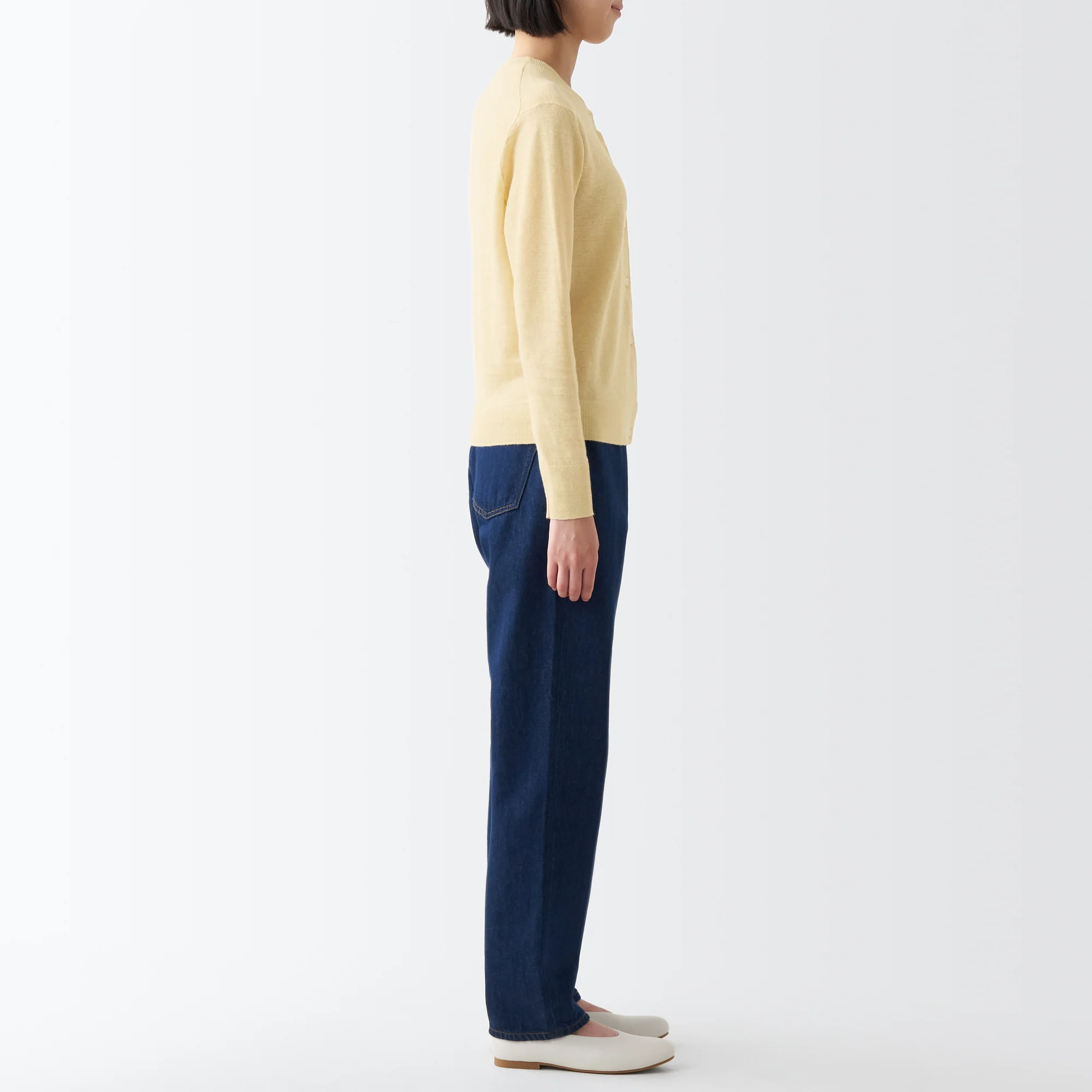 Women's Hemp Crew Neck Cardigan - Image 32