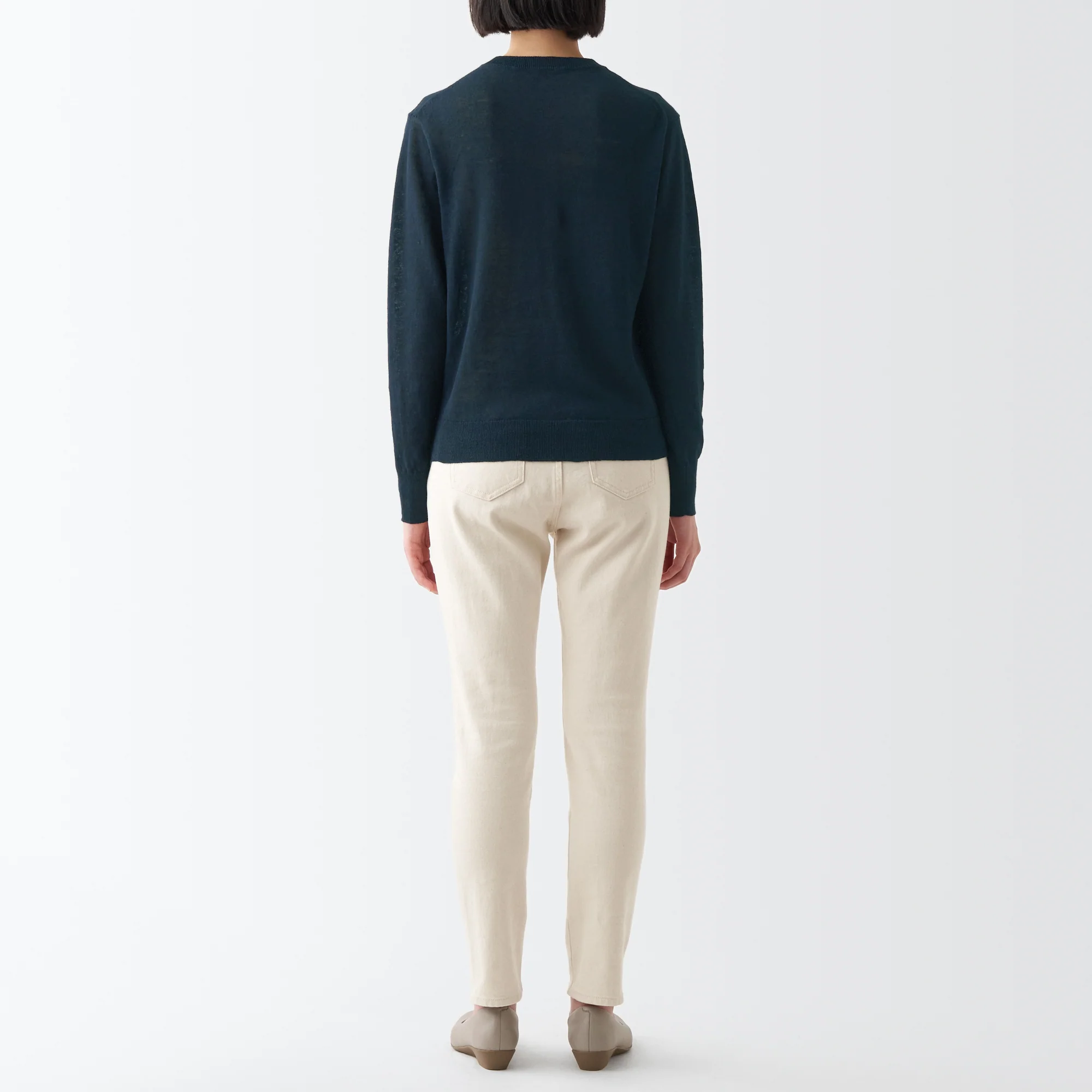 Women's Hemp Crew Neck Cardigan - Image 40