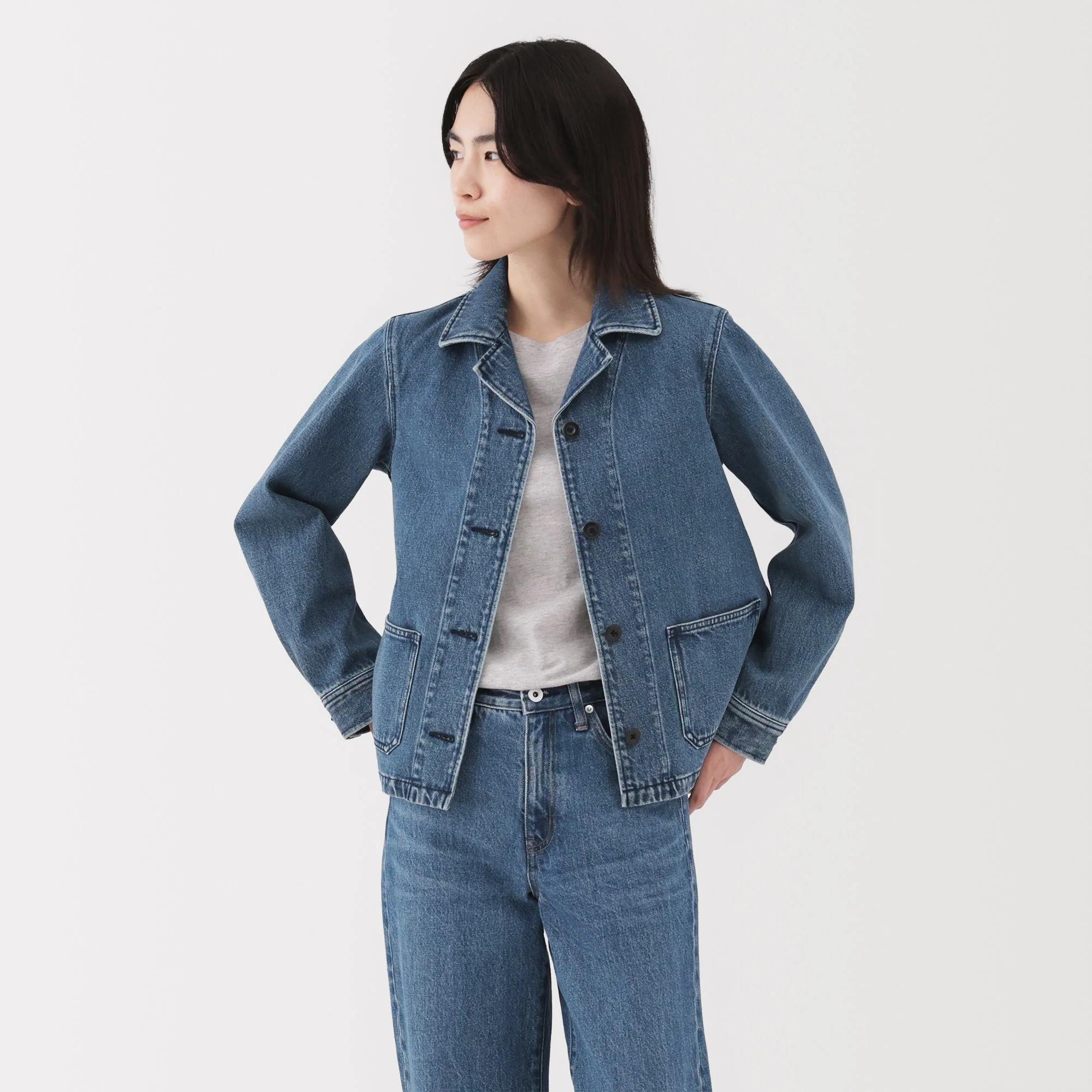 Women's Kapok Blend Denim Jacket - Image 12