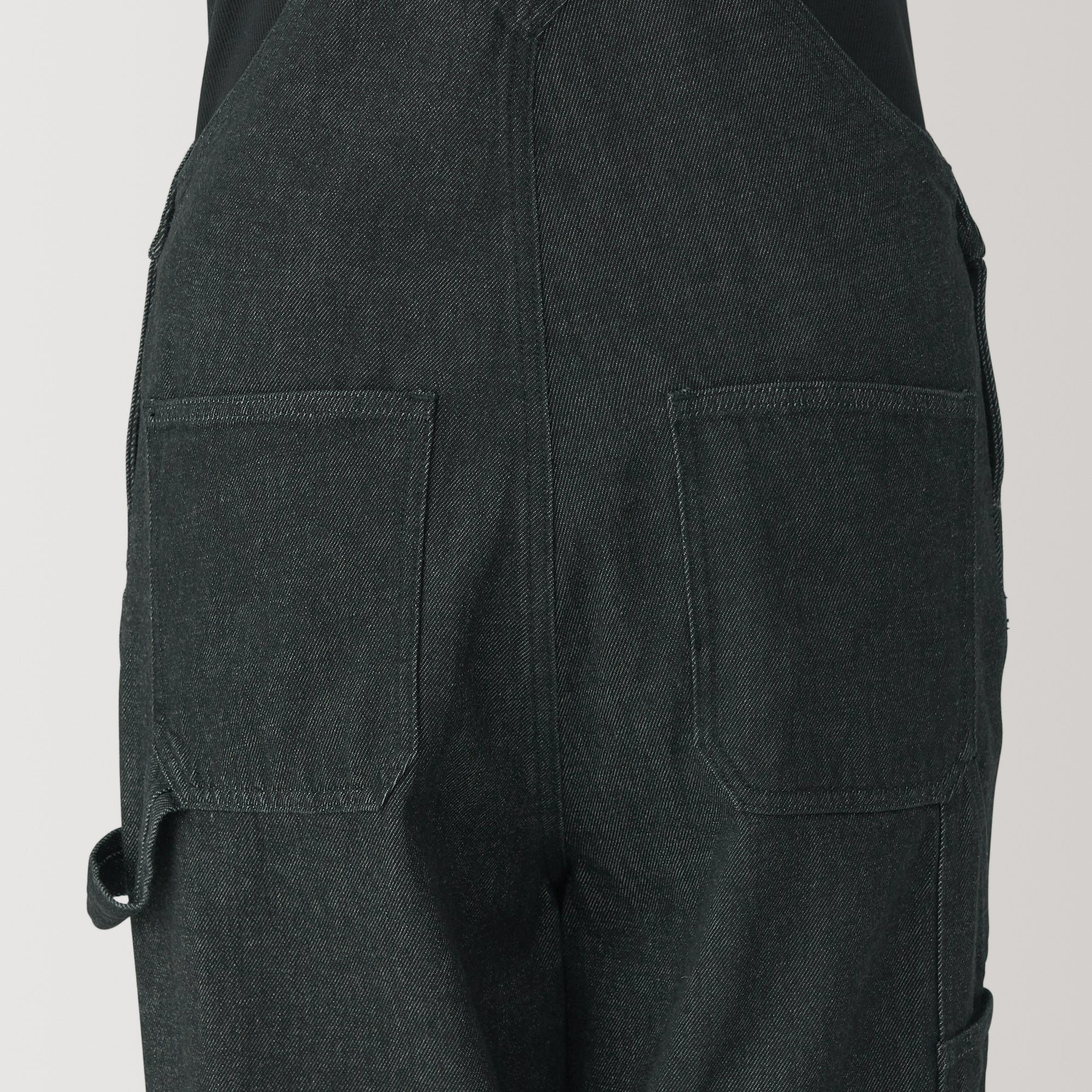 Women Kapok Blend Denim Overalls - Image 9