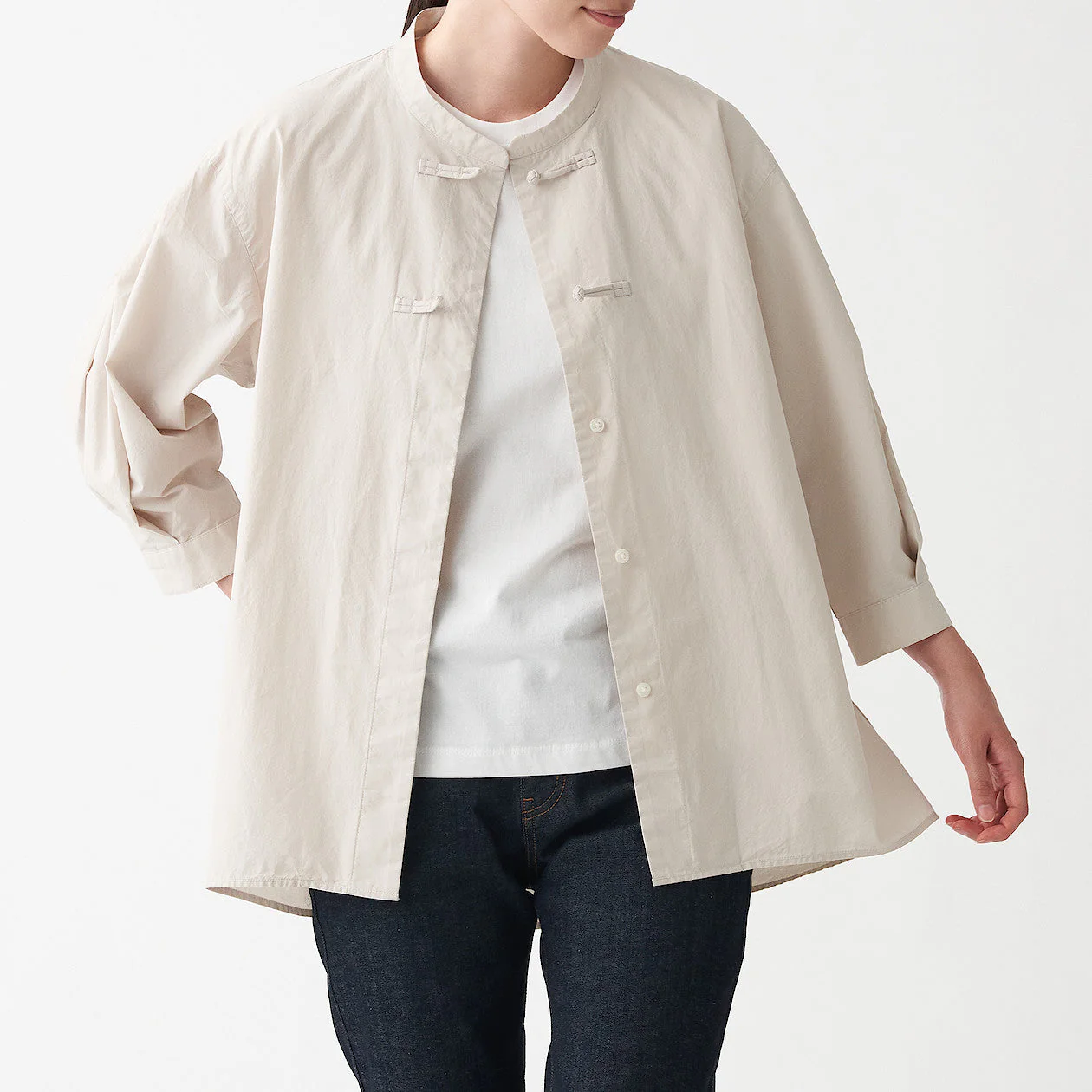 Women's Poplin 3/4 Sleeve Mid Length Shirt - Image 23
